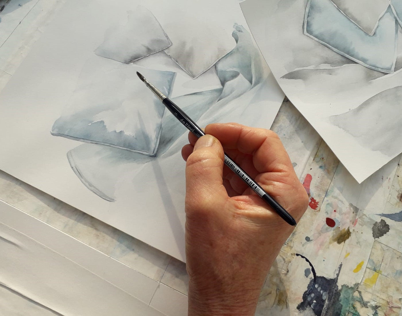 Hand Pinsel Malen Blogbeitrag Mai 2019 Im Atelier