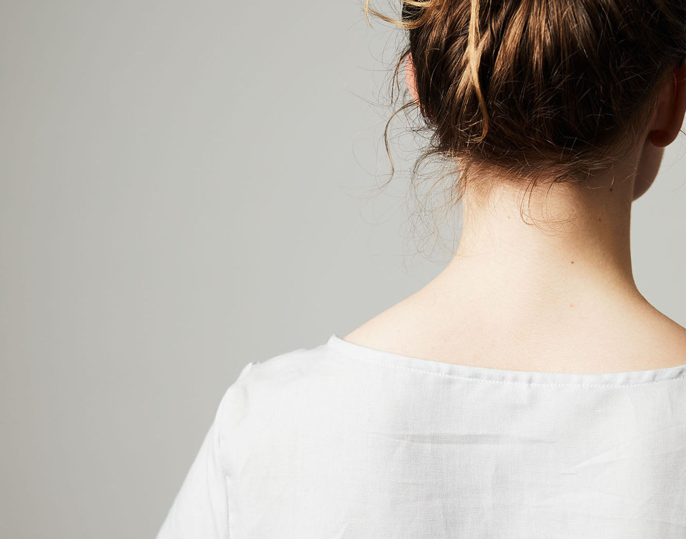 Frau in Rückenansicht