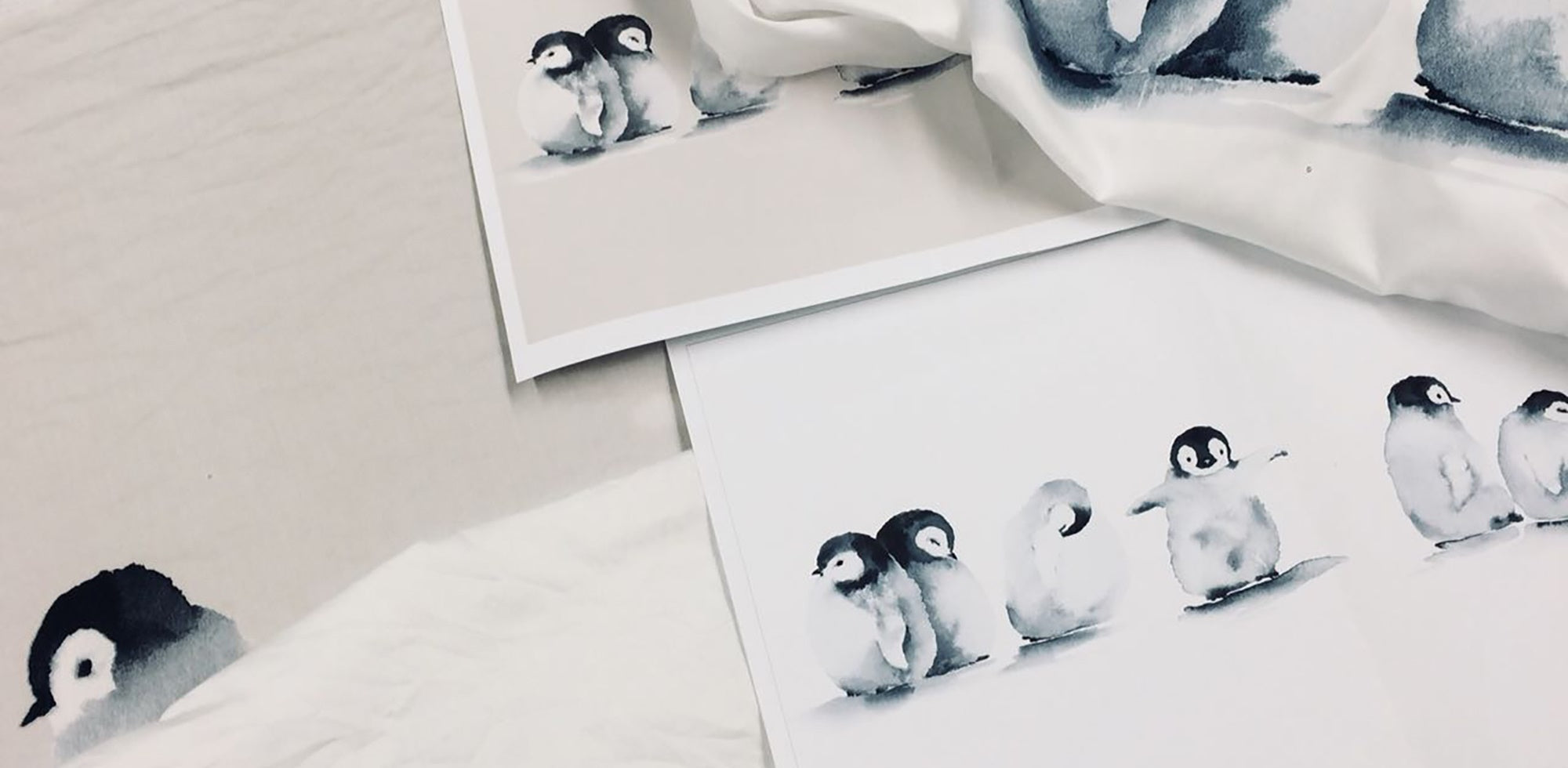 Blogbeitrag April 2019 Druckverfahren Bettwäsche Pinguine