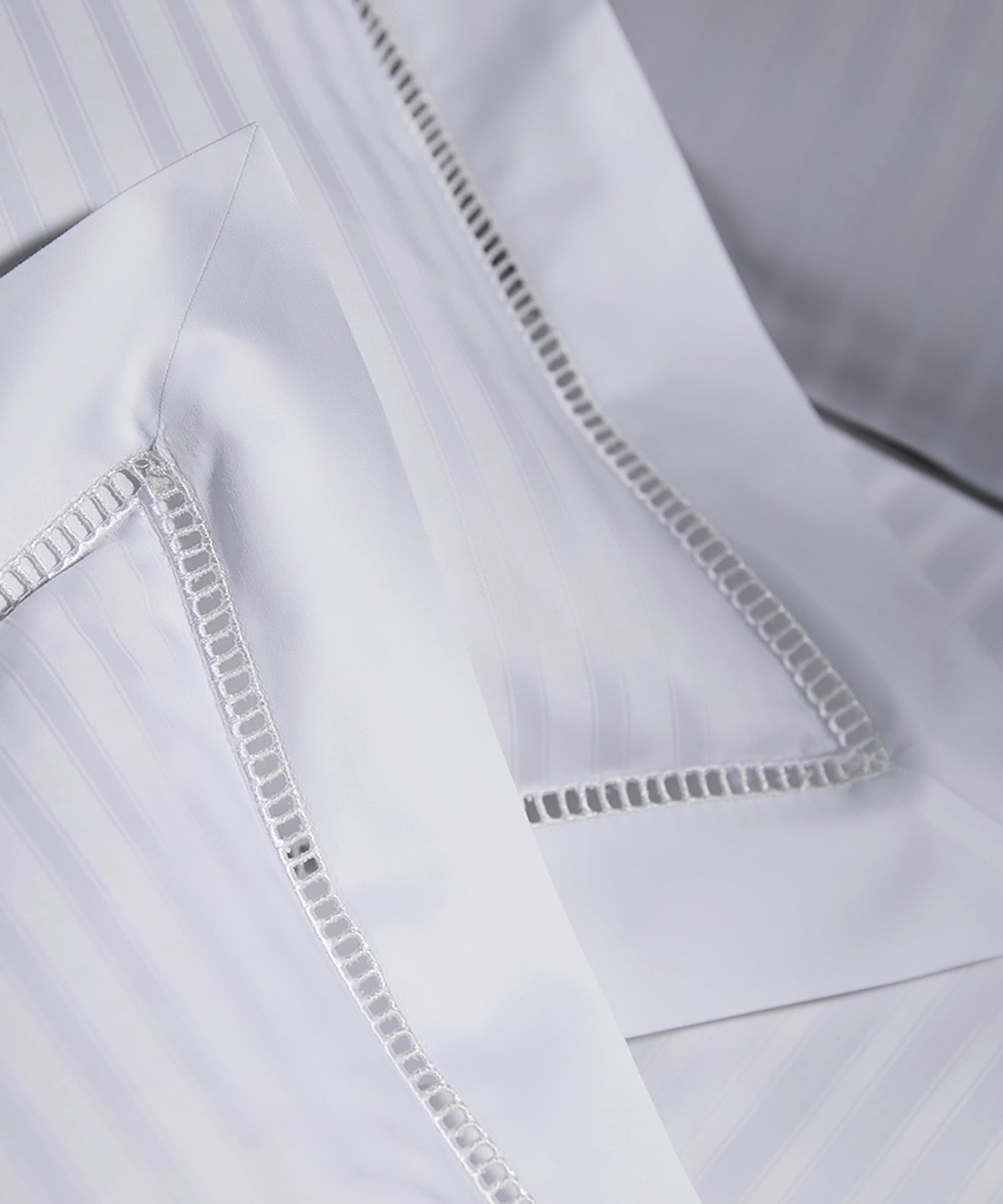 Jacquard Bettwäsche White House Kissen mit Bordüre Detail