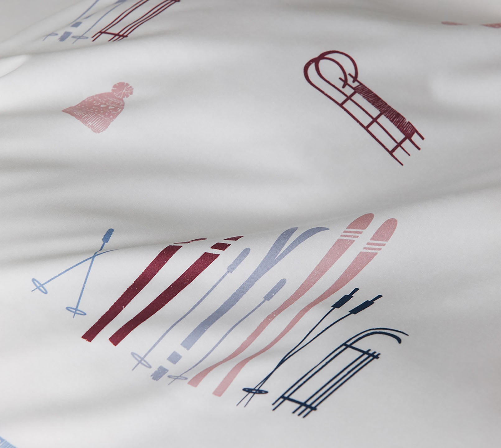 Warme Bettwäsche für kalte Tage Winterbettwäsche Skimotiv