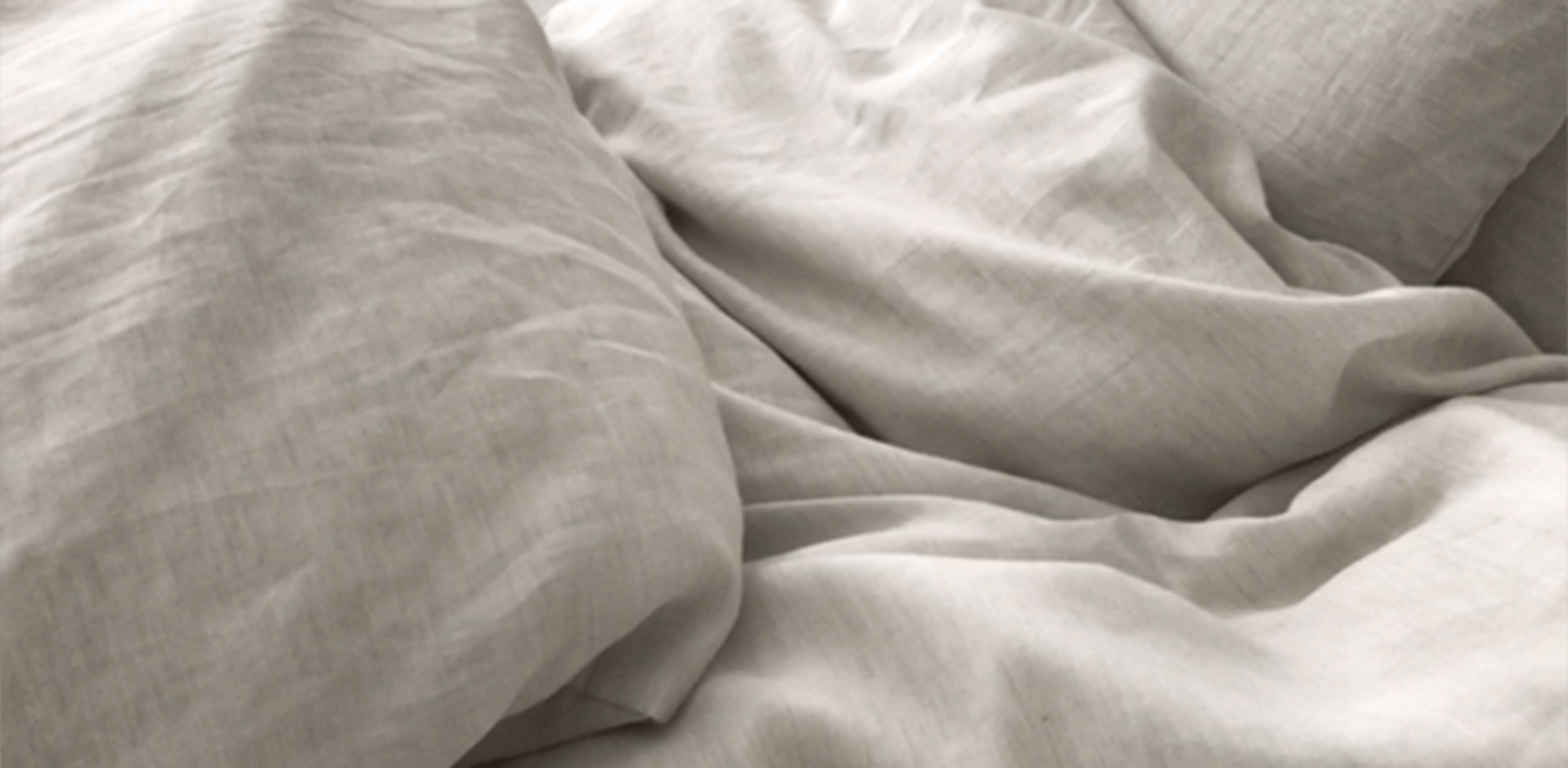 Halbleinen Bettwäsche Kreide Ausschnitt