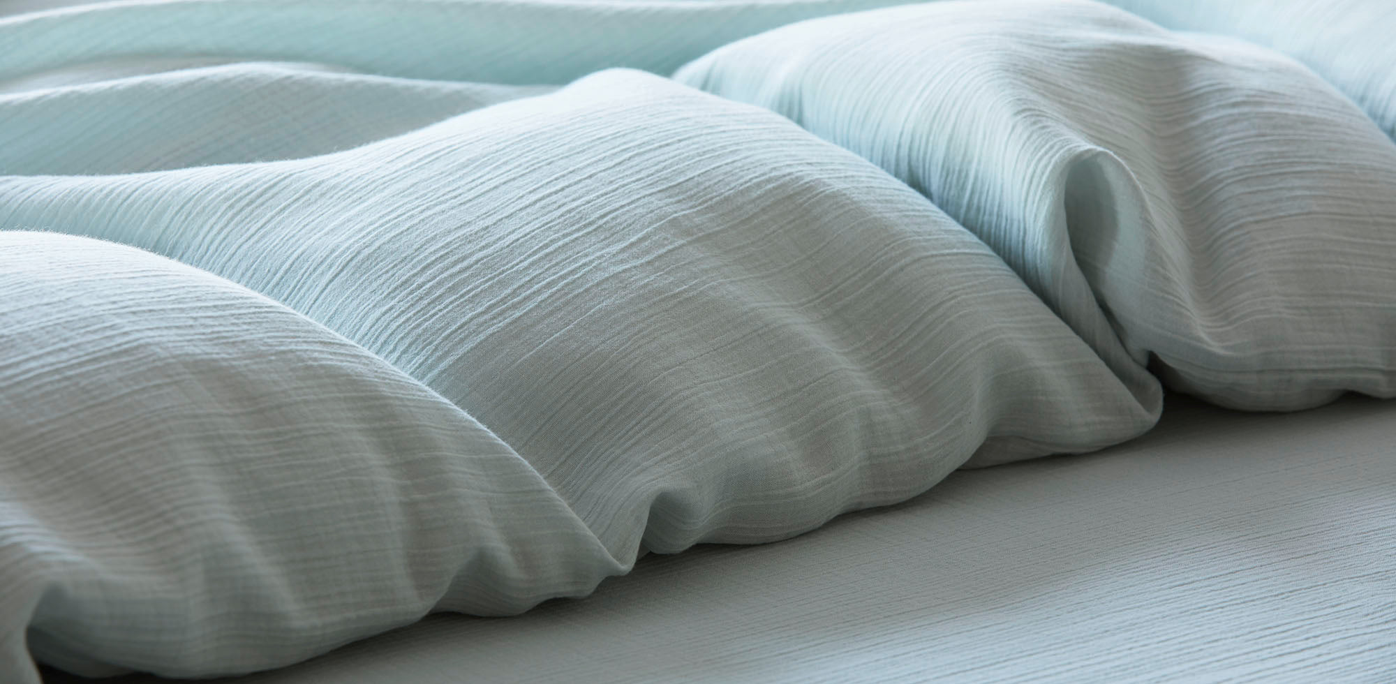 Musselin Bettwäsche Smooth in Hellgrün