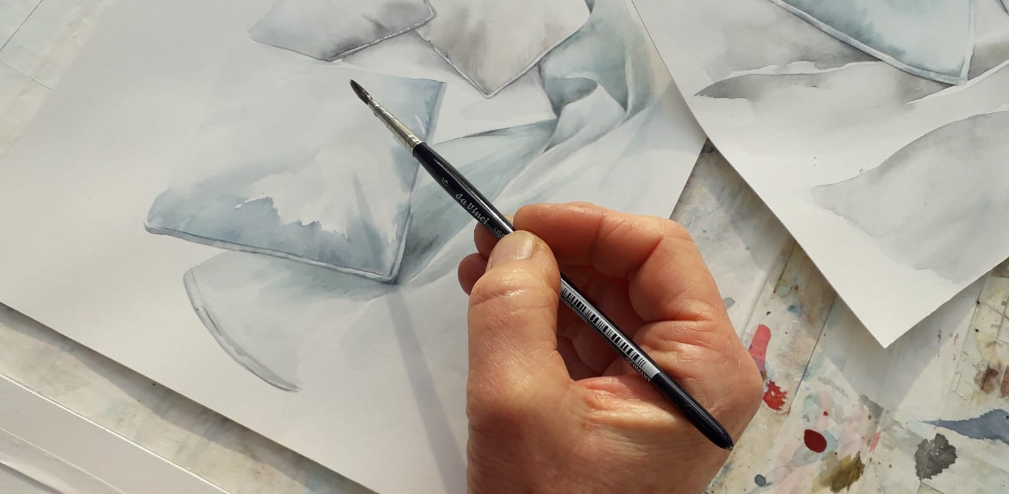 Hand Pinsel Malen Blogbeitrag Mai 2019 Im Atelier