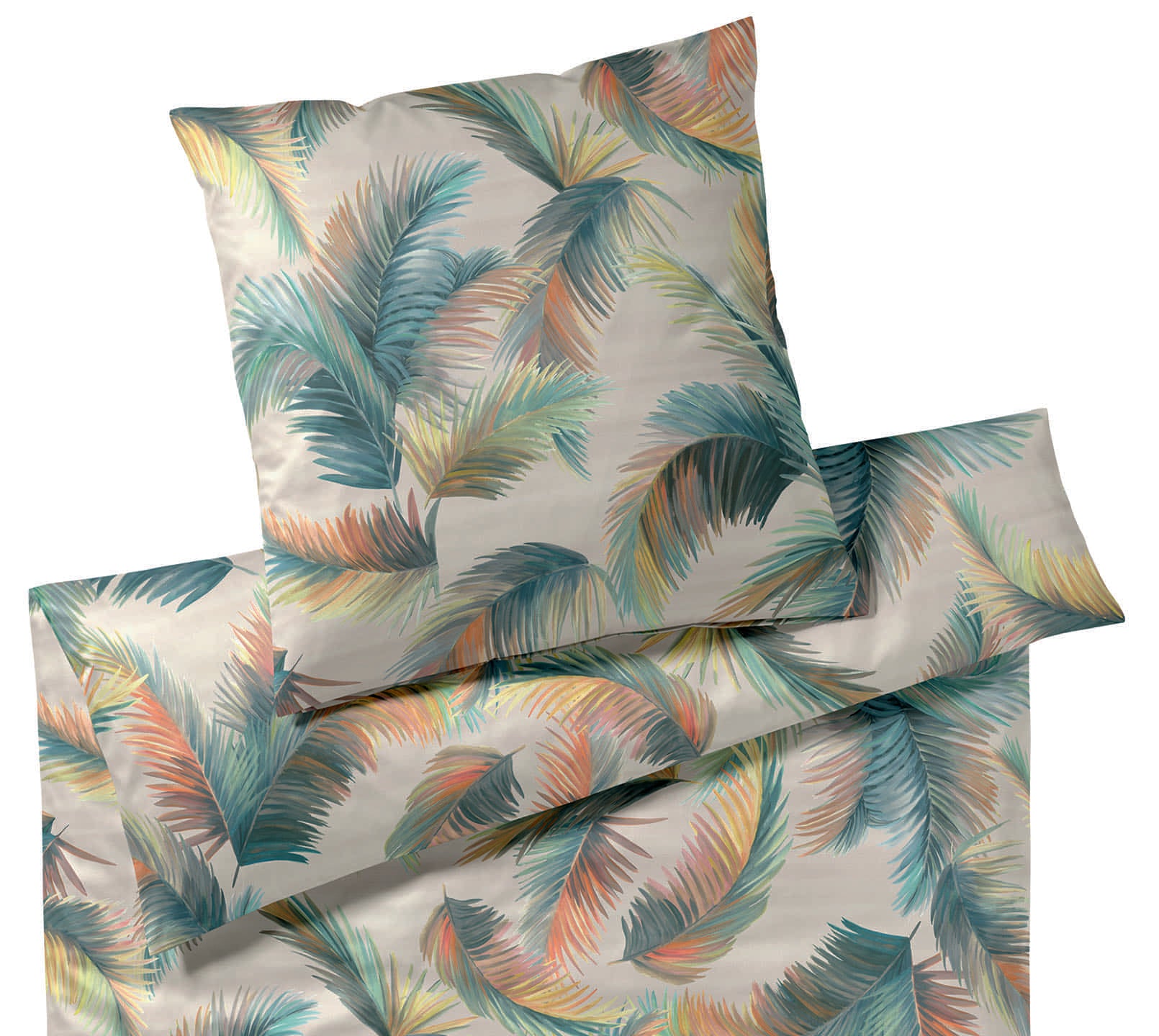 Bambus Satin Bettwäsche Copacabana in Natur Freisteller #farbe_Copacabana Natur