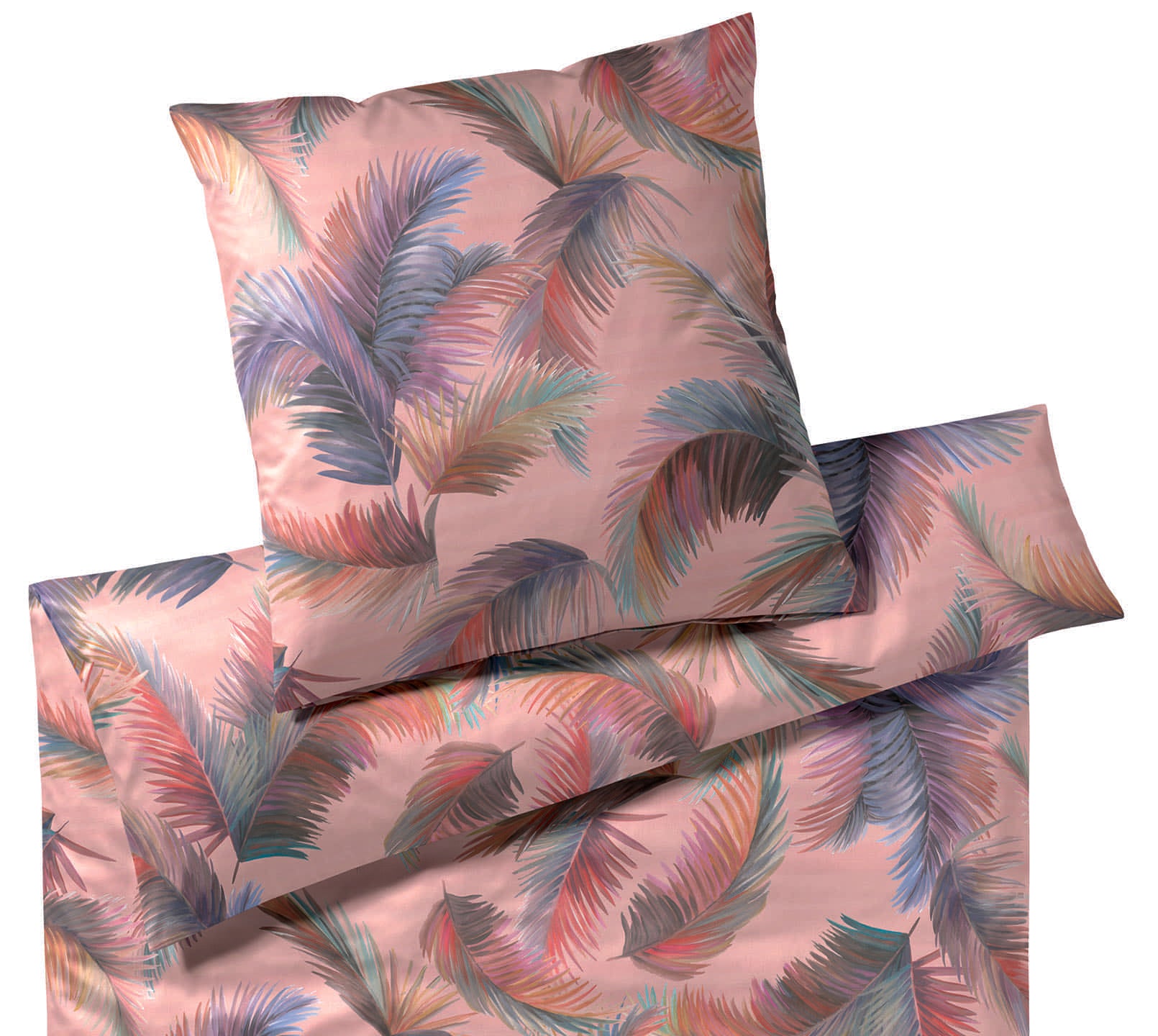 Bambus Satin Bettwäsche Copacabana in Rose Freisteller #farbe_Copacabana Pastell