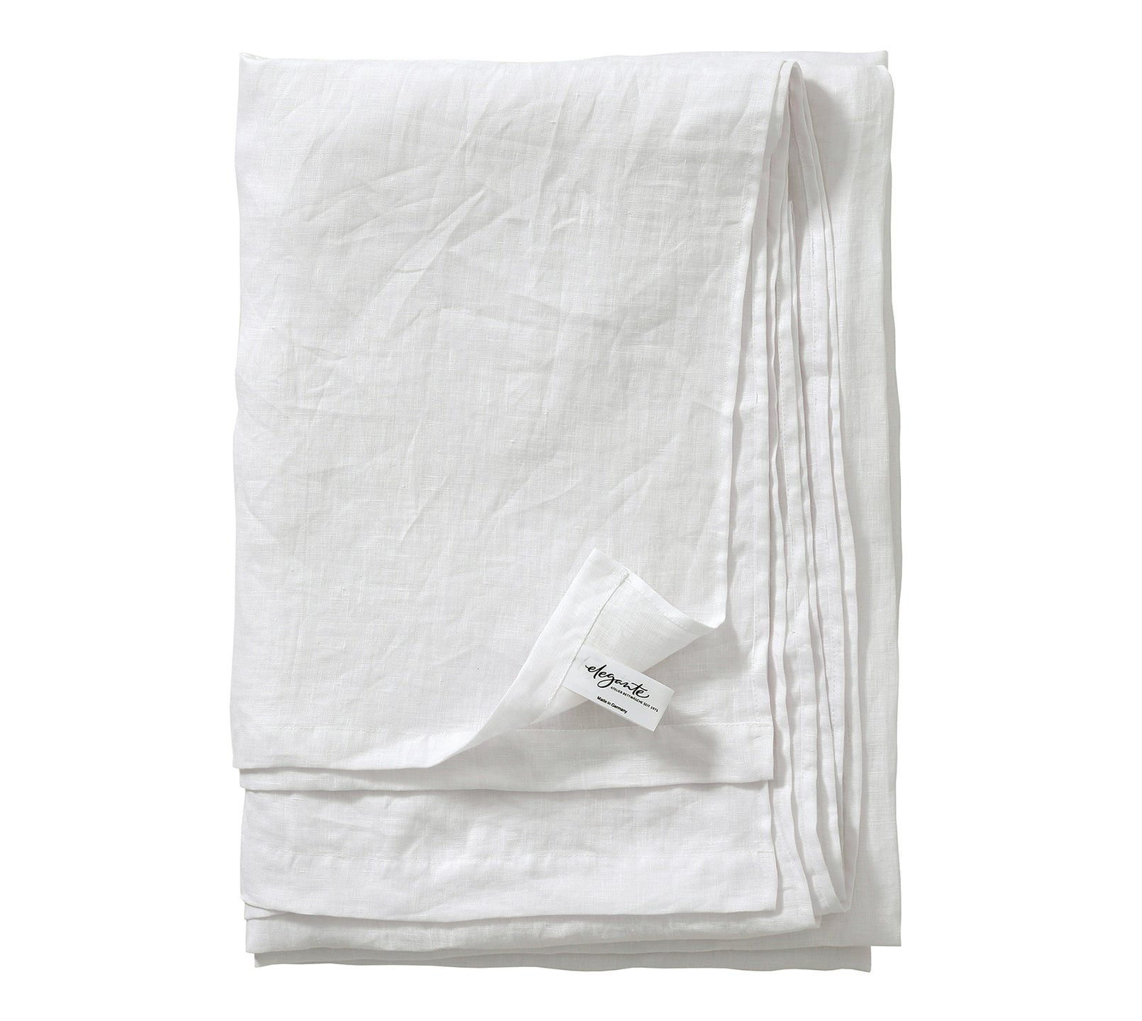 Halbleinen Betttuch Breezee in Weiss Freisteller #farbe_Weiß