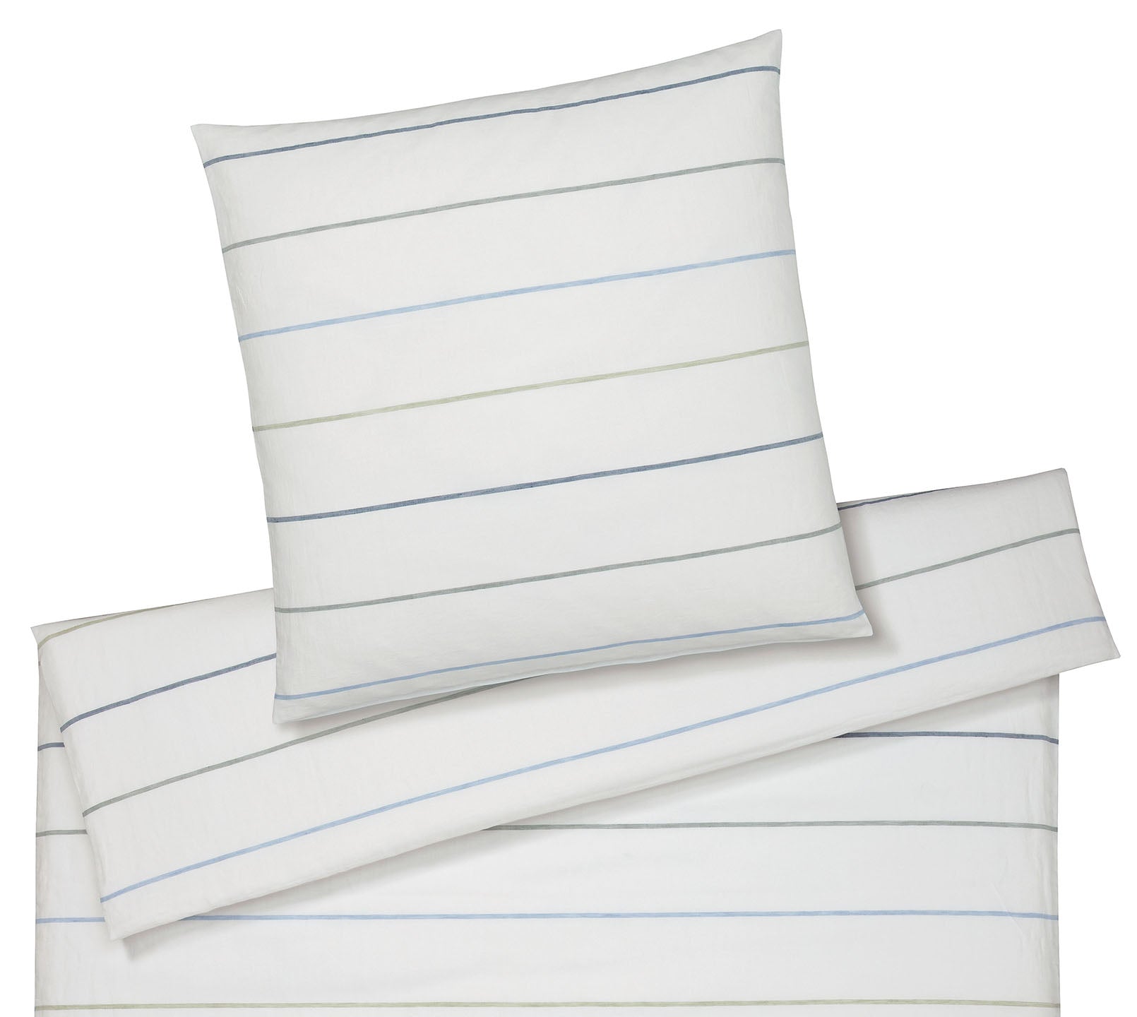 Halbleinen Bettwaesche Balance in Gruen Freisteller #farbe_Pastell