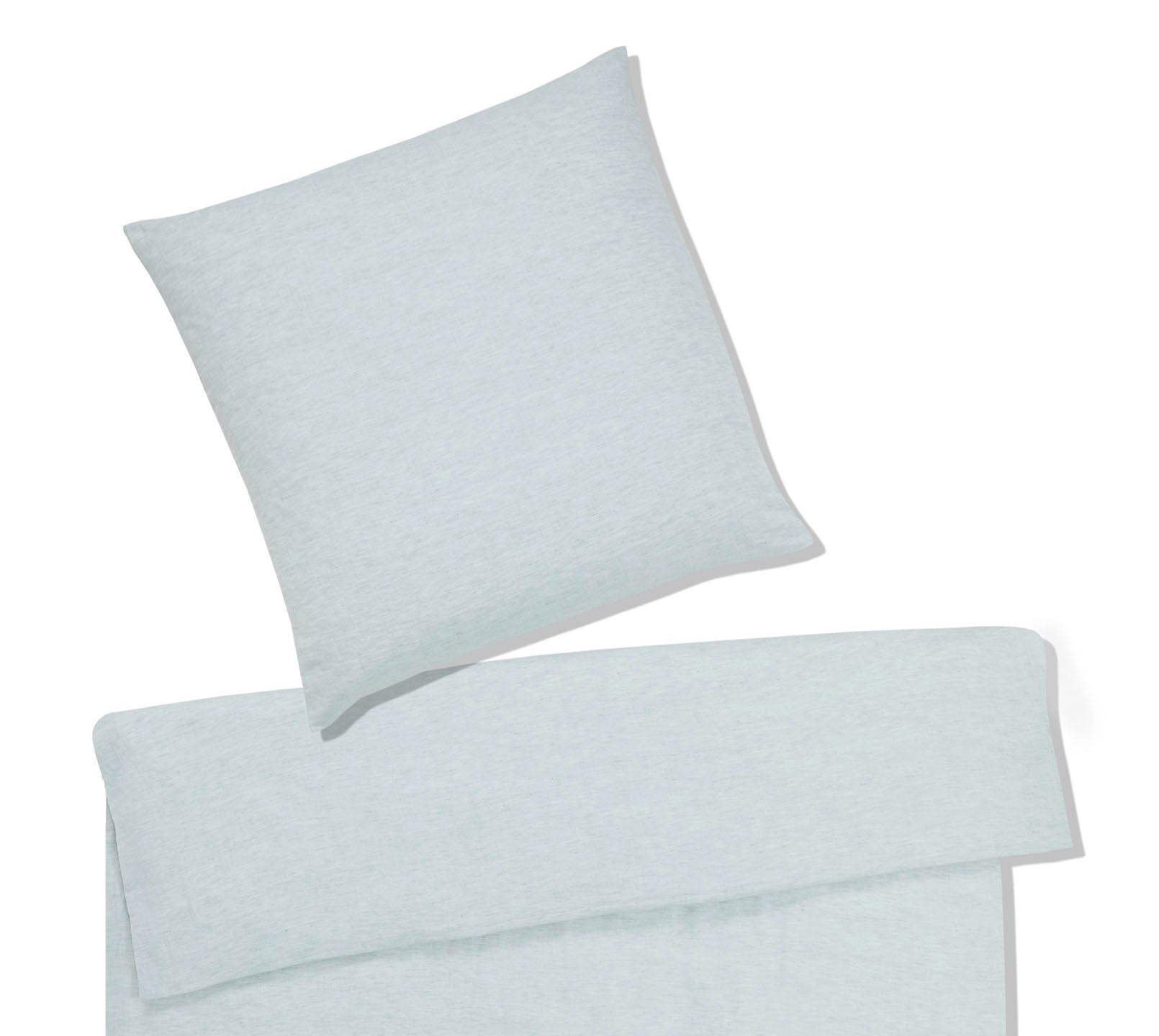 Halbleinen Bettwäsche Breezee in Blassgrün Freisteller #farbe_Breezee Blassgrün