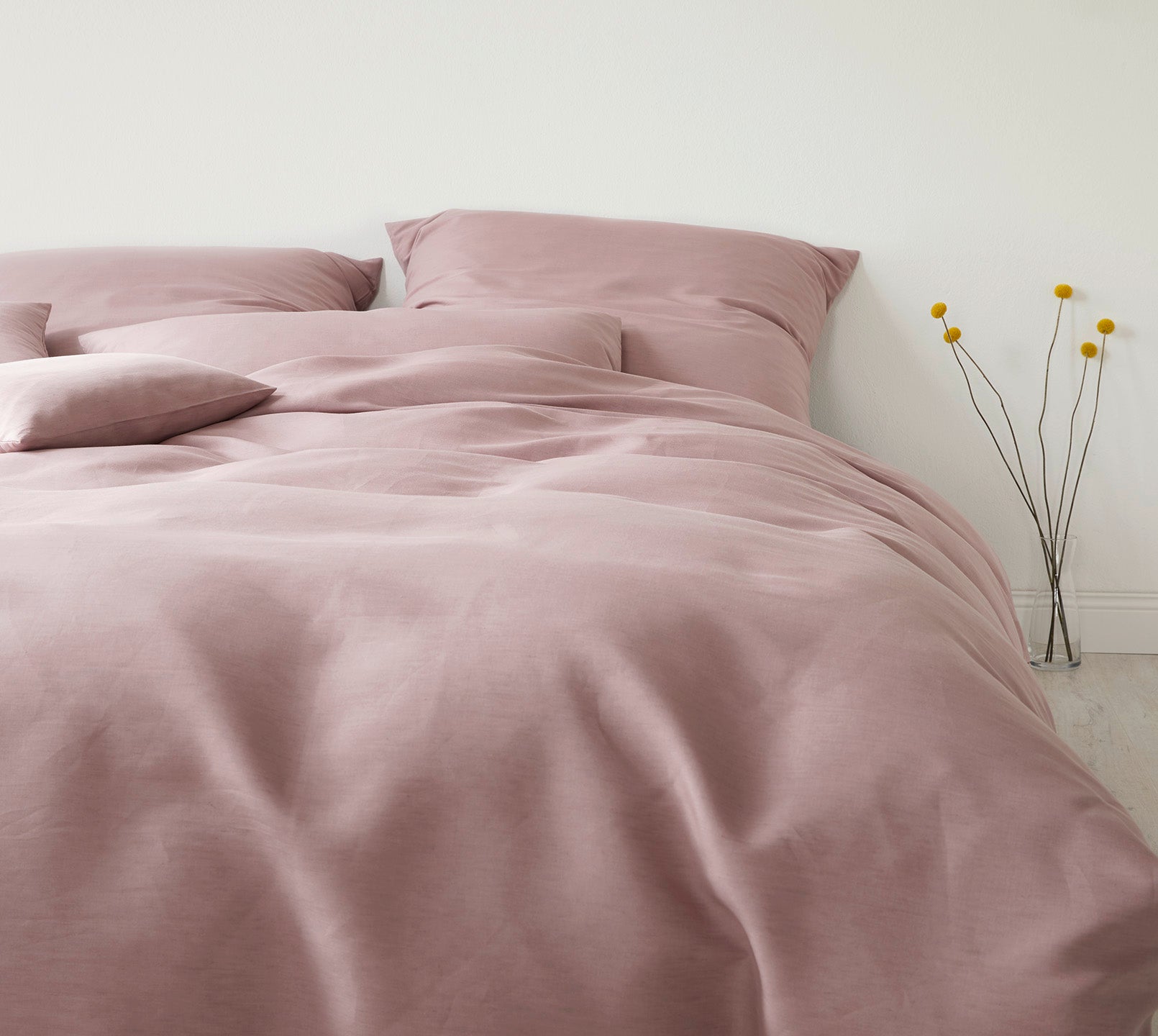 Halbleinen Bettwäsche Breezee in Blush #farbe_Breezee Blush