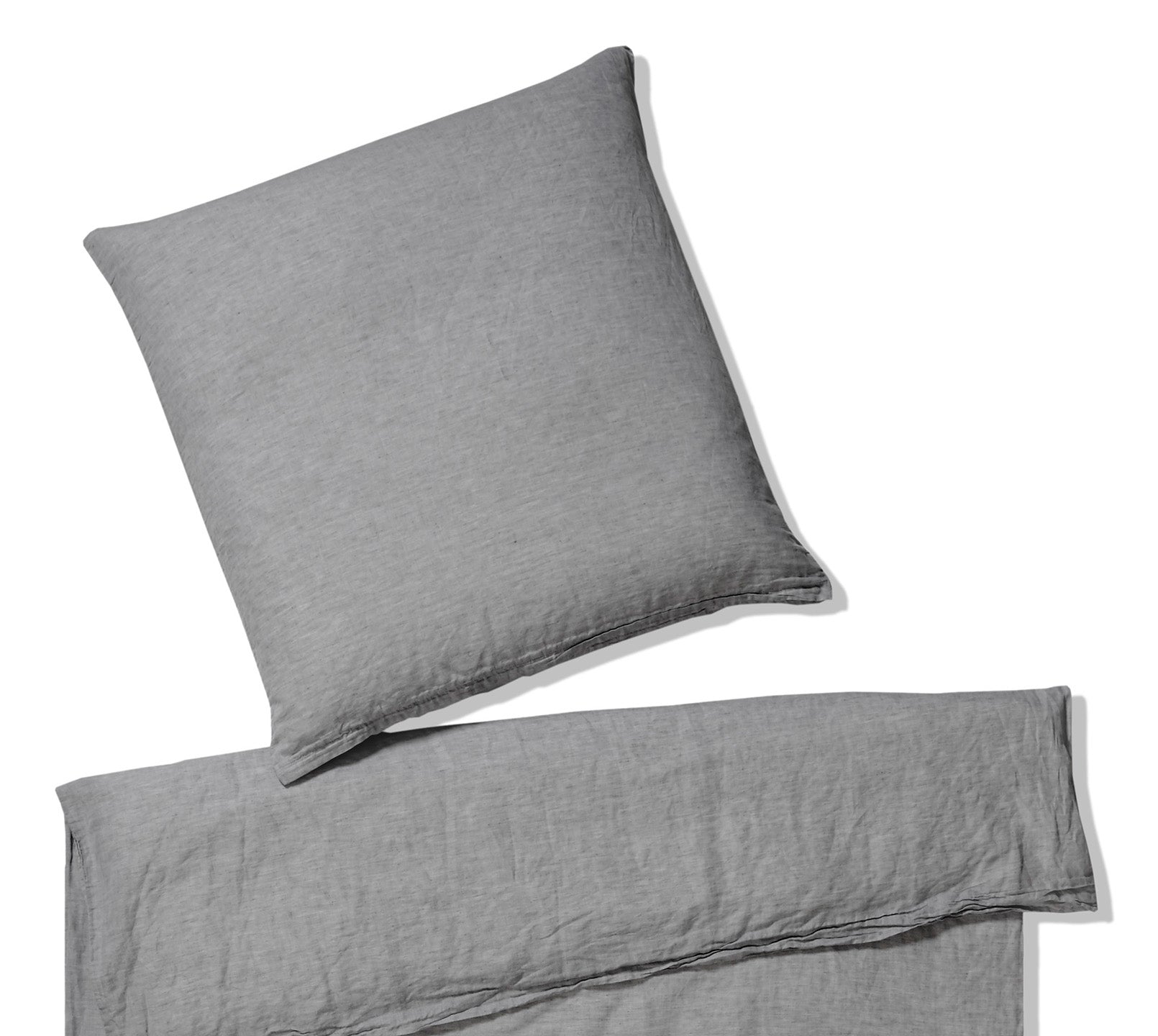 Halbleinen Bettwäsche Breezee in Dunkelgrau Freisteller #farbe_Breezee Dunkelgrau