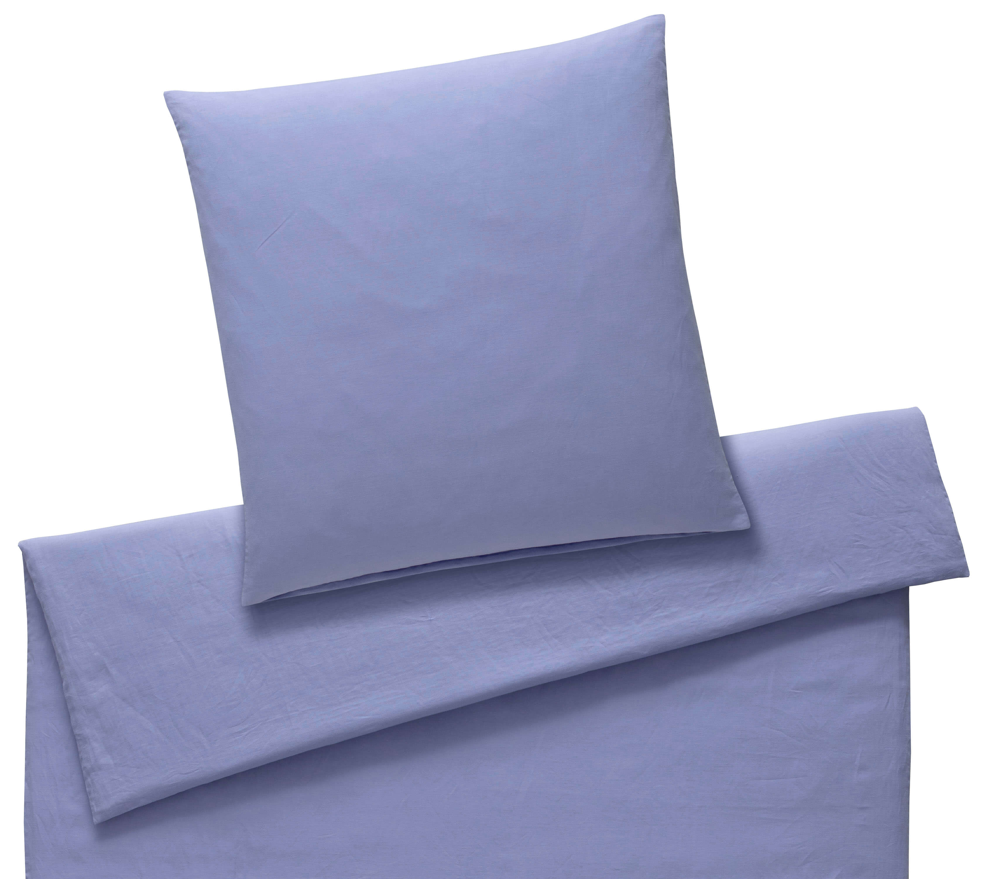 Halbleinen Bettwäsche Breezee in Lila Uni Freisteller #farbe_Breezee Lila