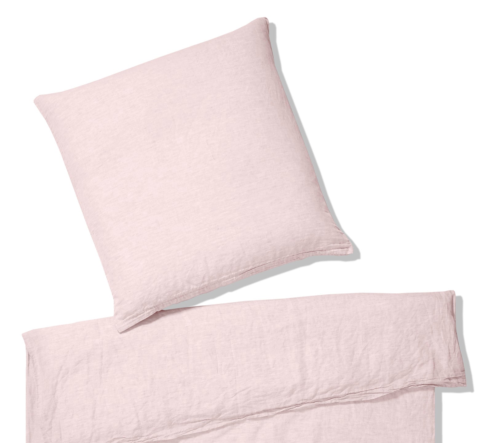 Halbleinen Bettwäsche Breezee in Rose Freisteller #farbe_Breezee Rose