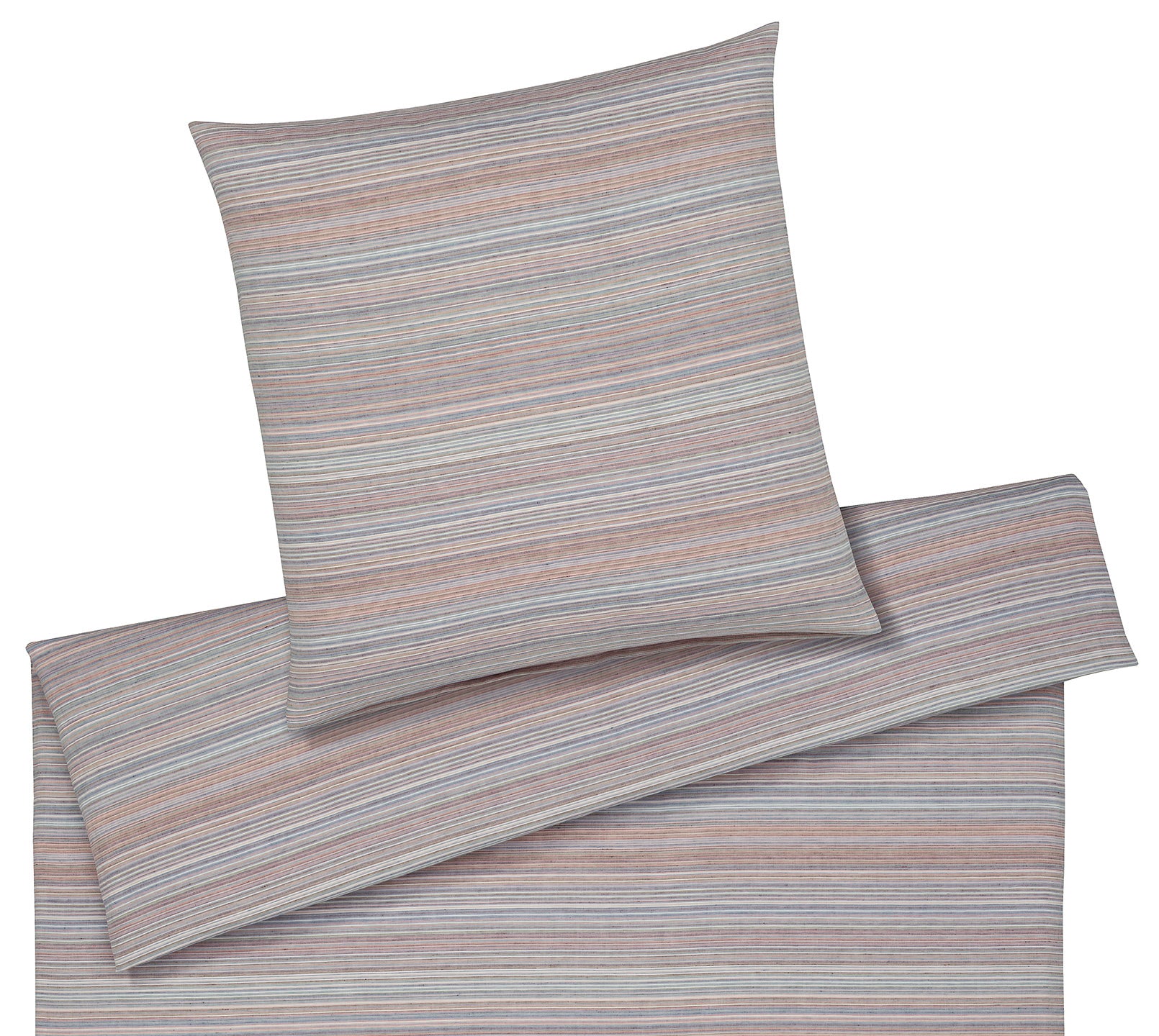 Halbleinen Bettwäsche Humble in Flair Streifen Freisteller #farbe_Flair Multi