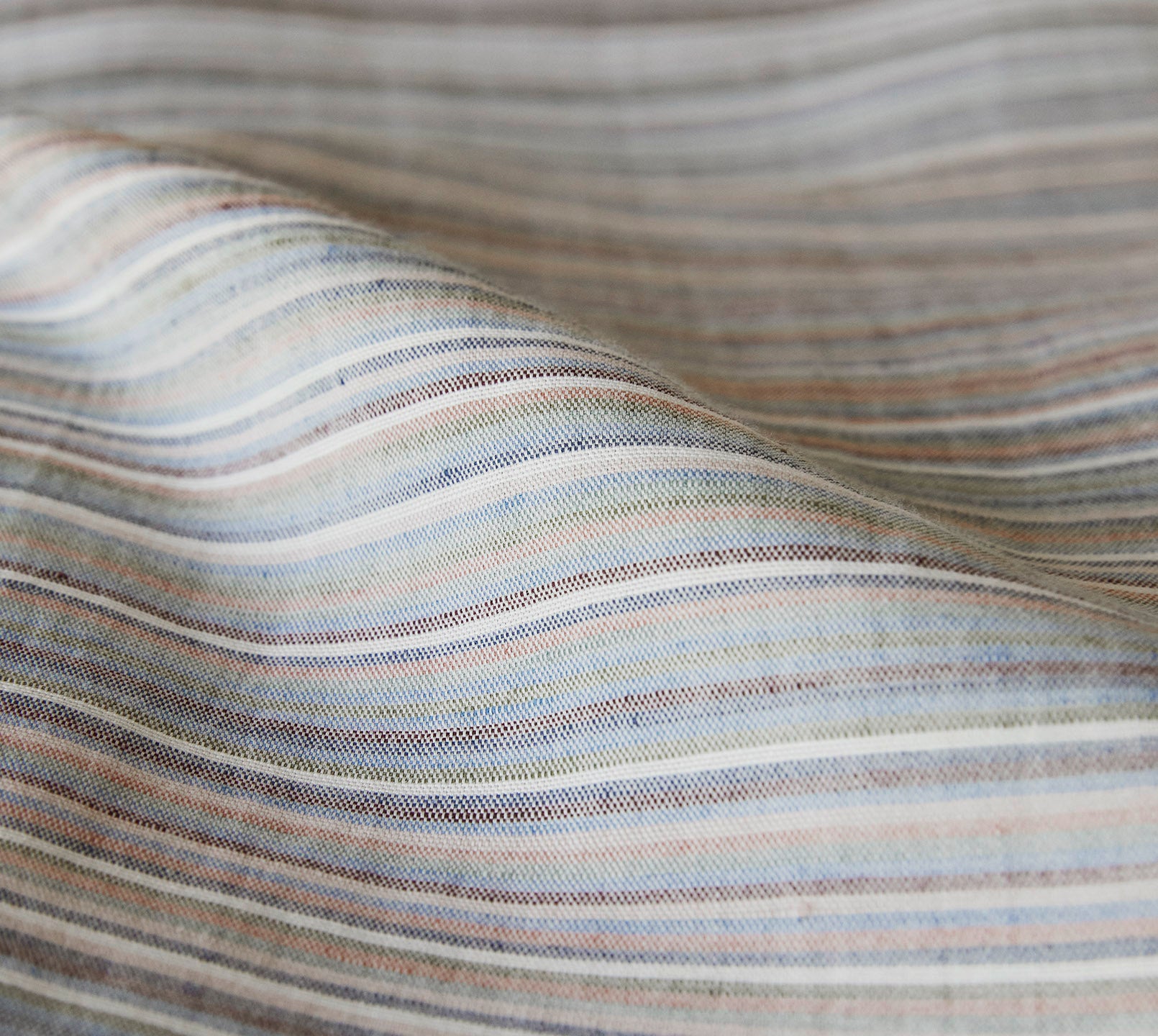 Halbleinen Bettwäsche Humble in Flair Streifen Material #farbe_Flair Multi