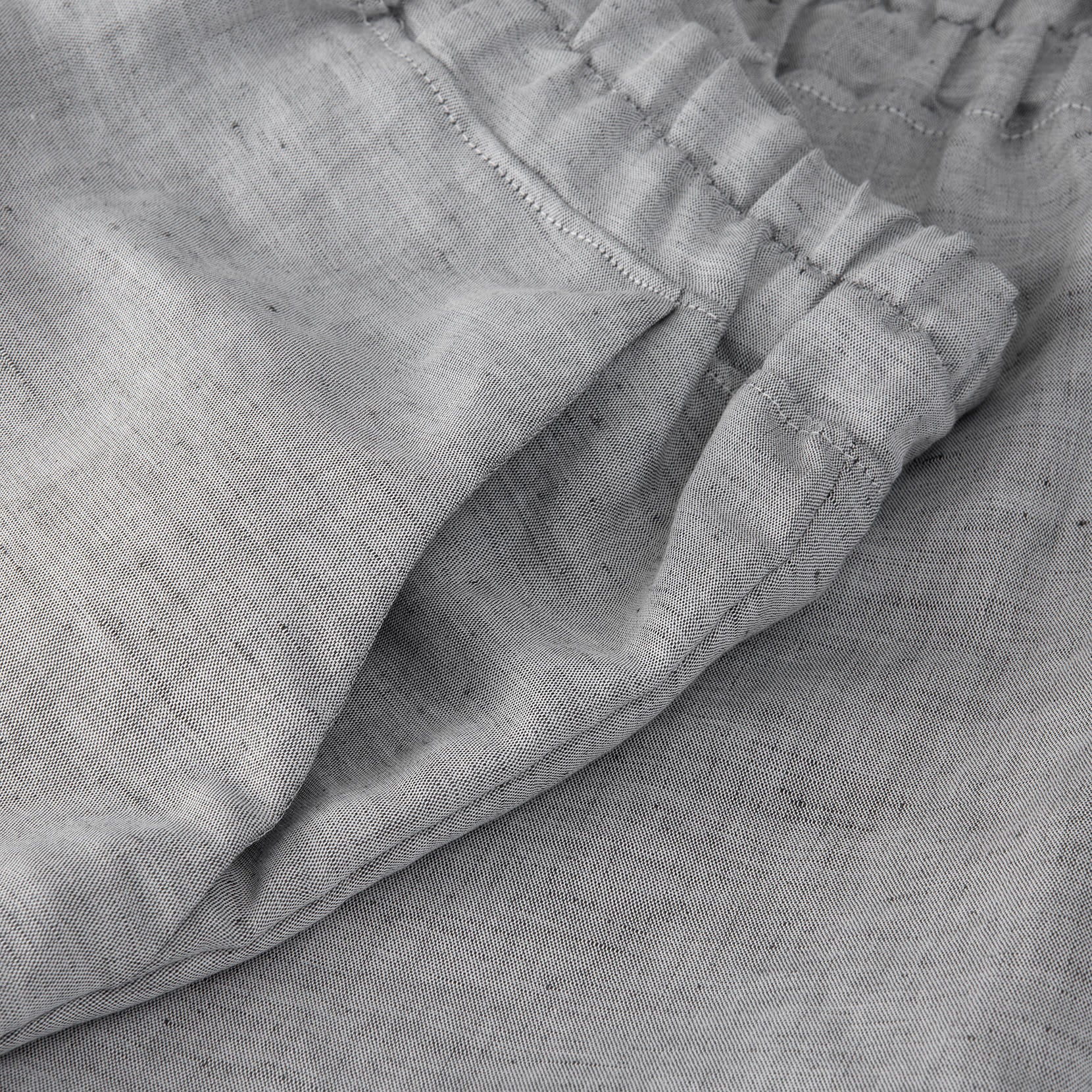 Halbleinen Homewear Pant Long in Dunkelgrau Detail #farbe_Pant Long Dunkelgrau