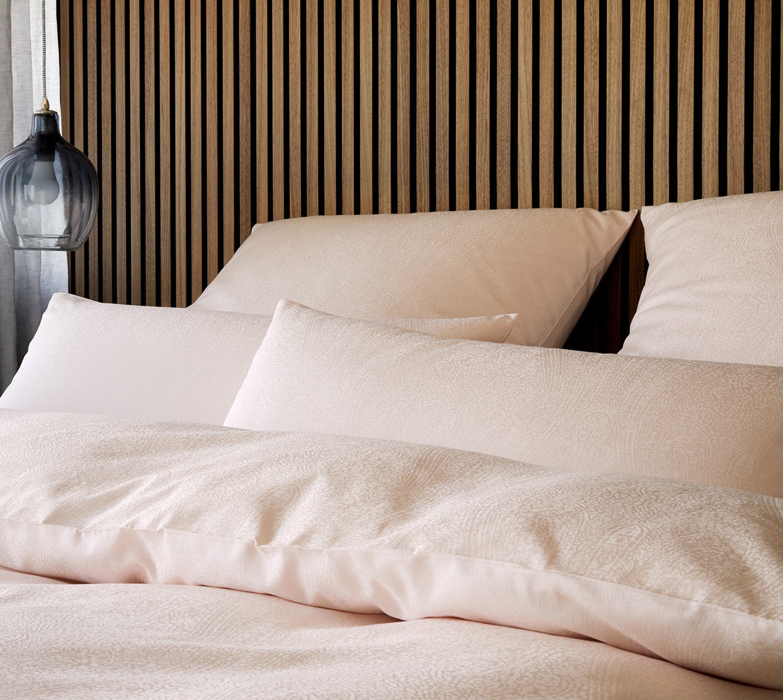 Jacquard Bettwaesche Paisley in Rose Paisley Schlafzimmer #farbe_Rose