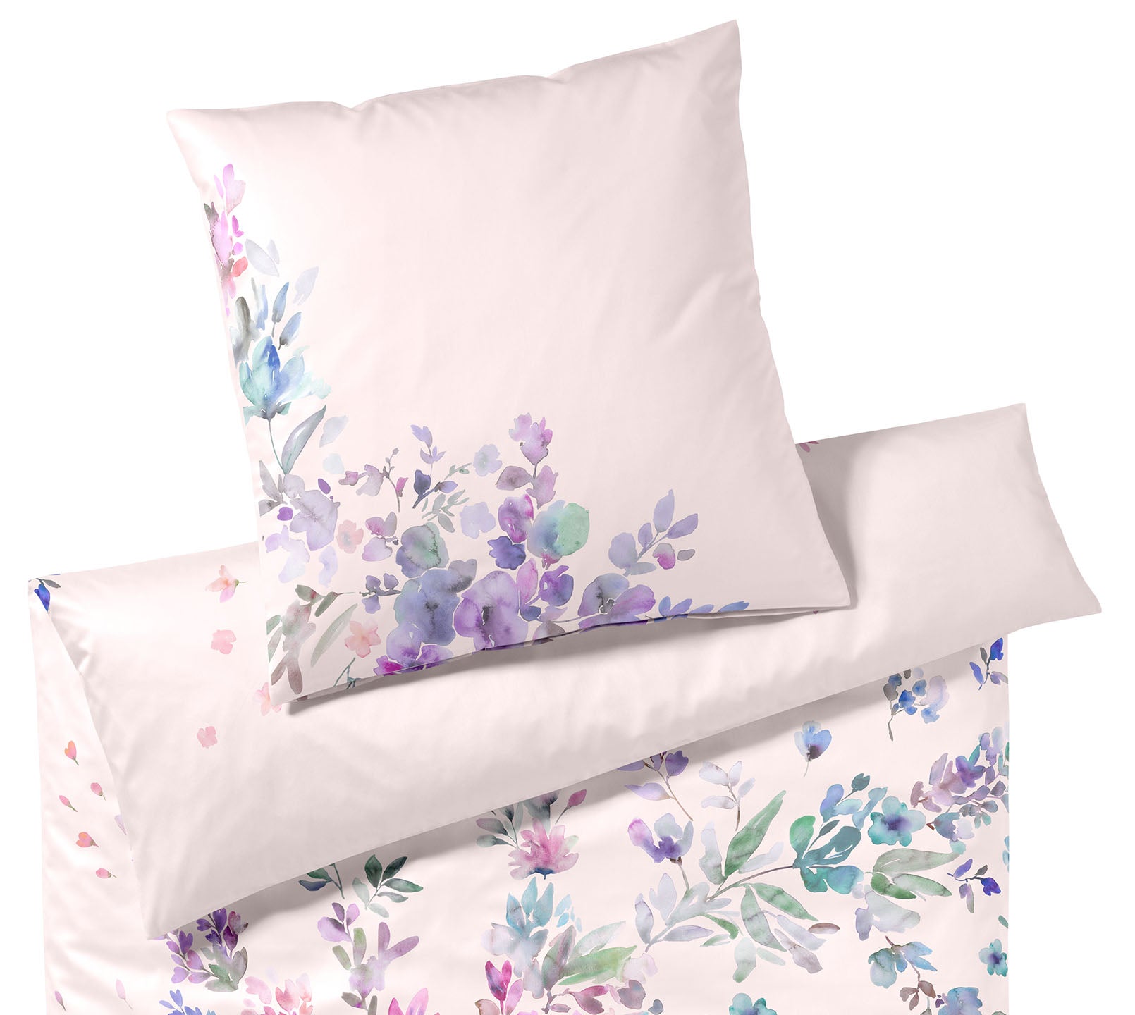 Jersey Bettwaesche Amazing Jersey in Pastell Blumen Freisteller #farbe_Pastell Rose