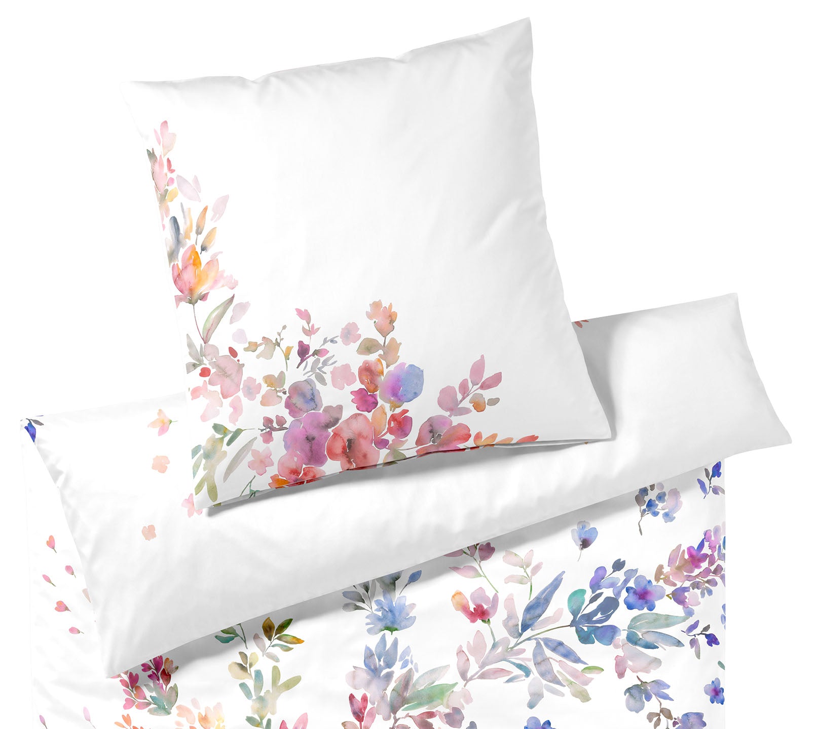 Jersey Bettwaesche Amazing Jersey in Weiß Blumen Freisteller #farbe_Weiß