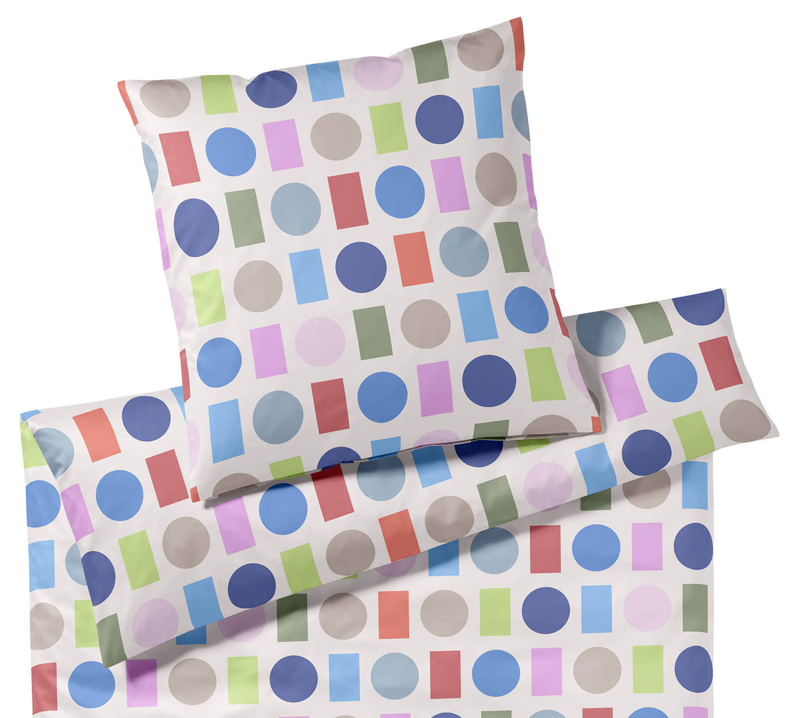 Jersey Bettwäsche Foxie Jersey in Multi Greige Formen Freisteller #farbe_Foxie Jersey Multi Greige