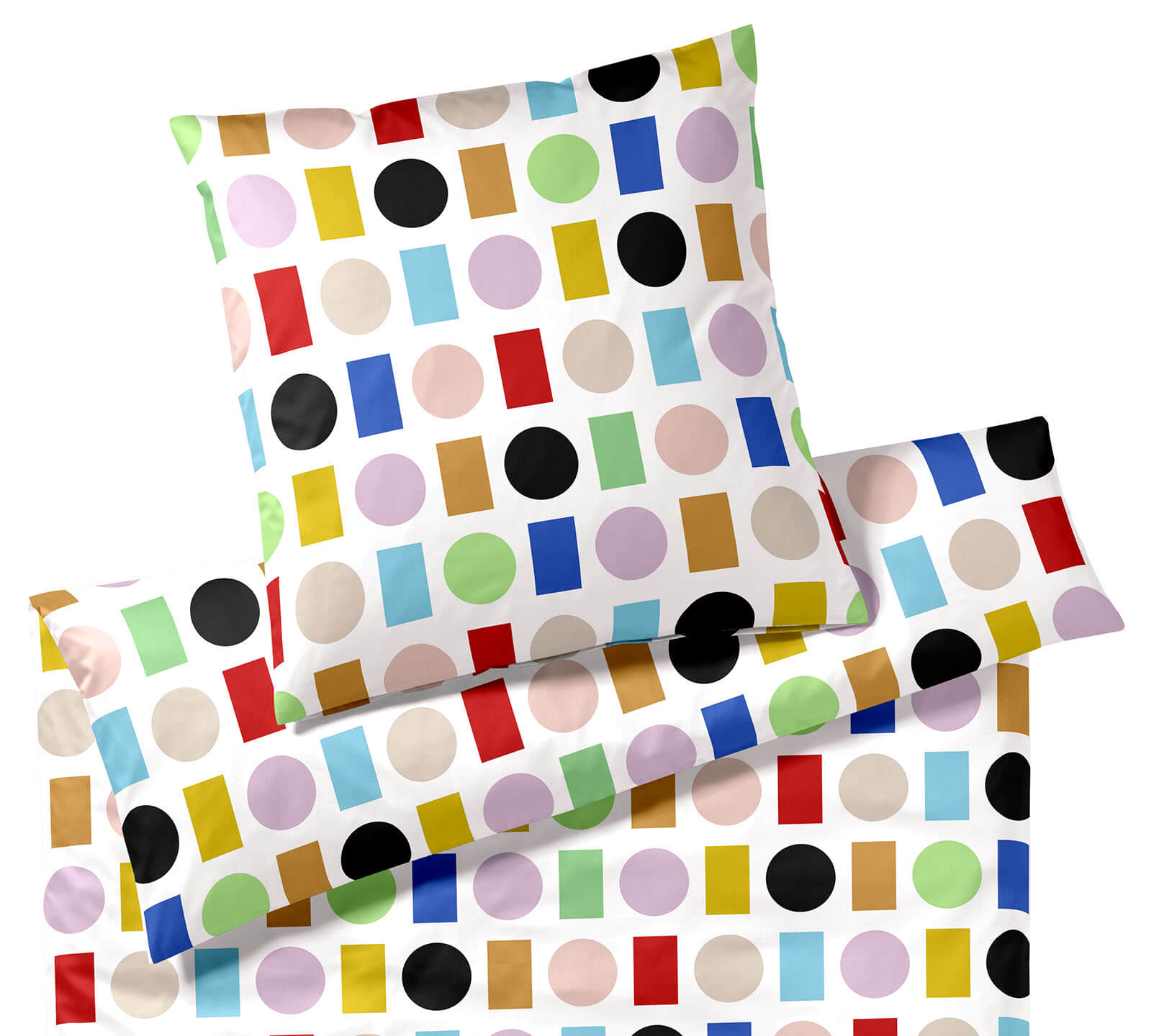 Jersey Bettwäsche Foxie Jersey in Multi Weiß Formen Freisteller #farbe_Foxie Jersey Multi Weiß