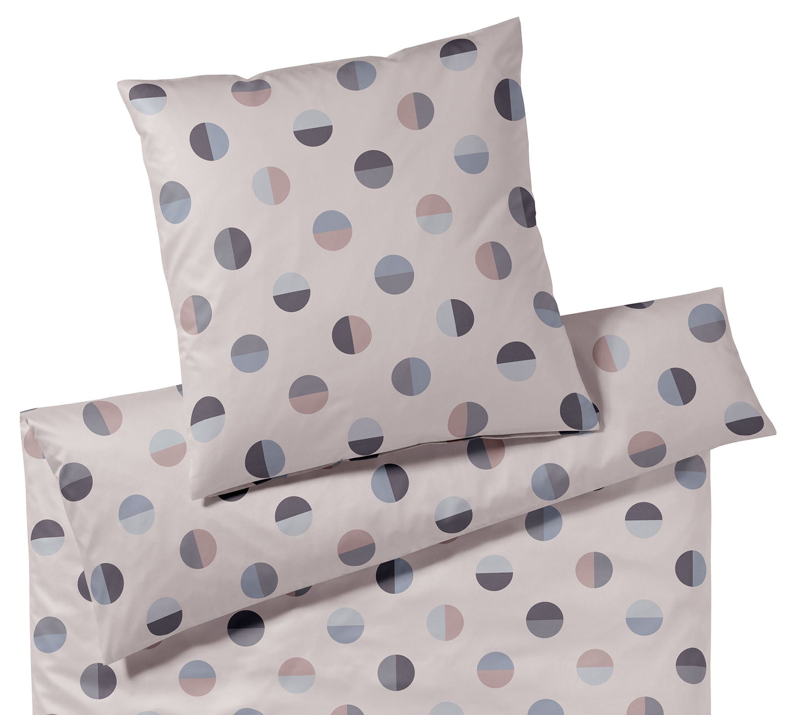 Jersey Bettwaesche Jockey in Beige Graphikmix Freisteller #farbe_Sand