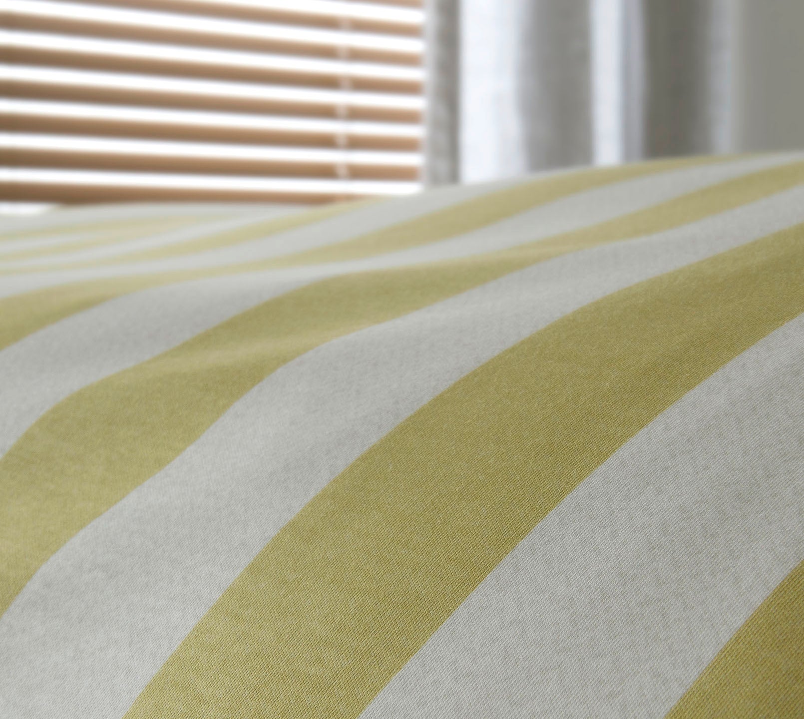 Jersey Bettwaesche Join in Gelb Streifen Detail #farbe_Join Gelb