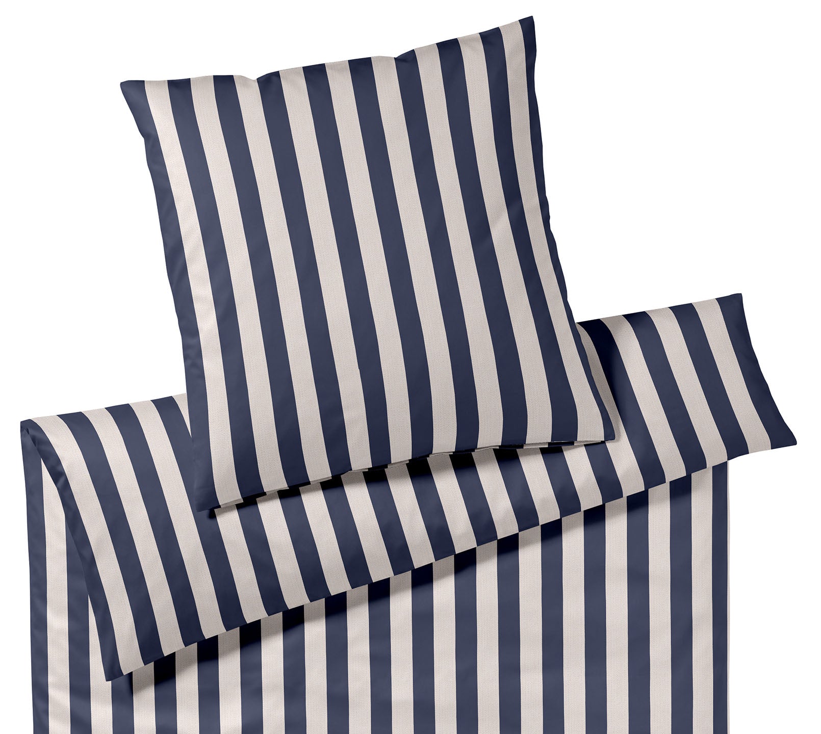Jersey Bettwaesche Join in Marine Streifen Freisteller #farbe_Join Marine