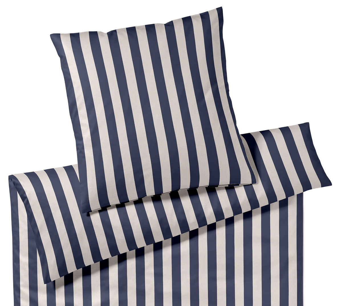 Jersey Bettwaesche Join in Marine Streifen Freisteller #farbe_Join Marine