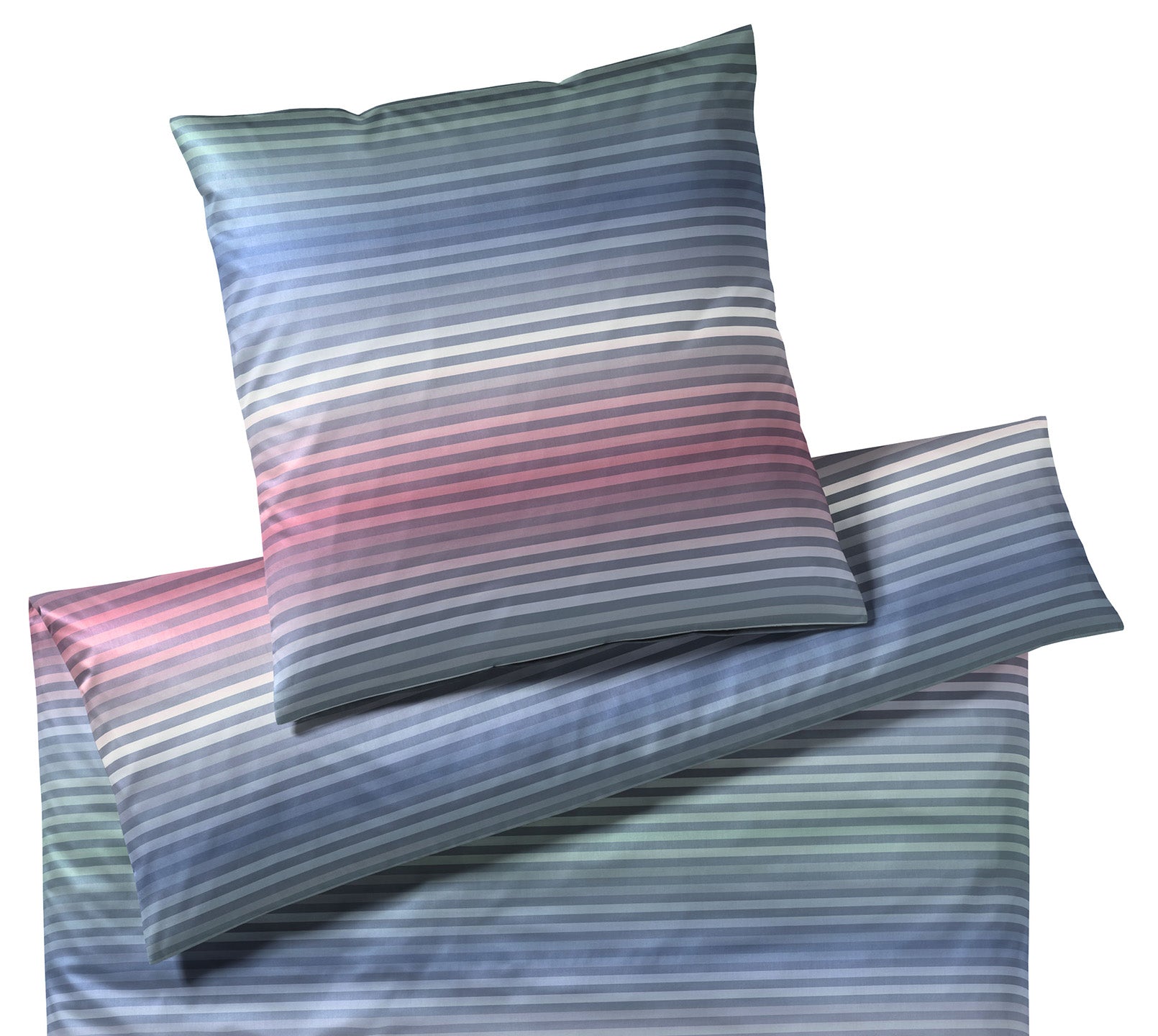 Jersey Bettwaesche Level in Rubin Streifen Freisteller #farbe_Rubin