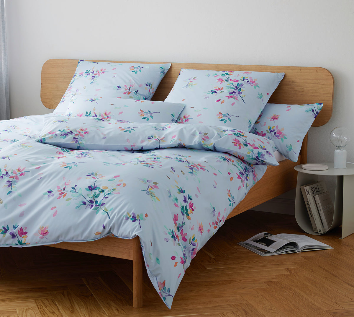 Jersey Bettwaesche Light Jersey in Lavendel Blätter Schlafzimmer #farbe_Lavendel