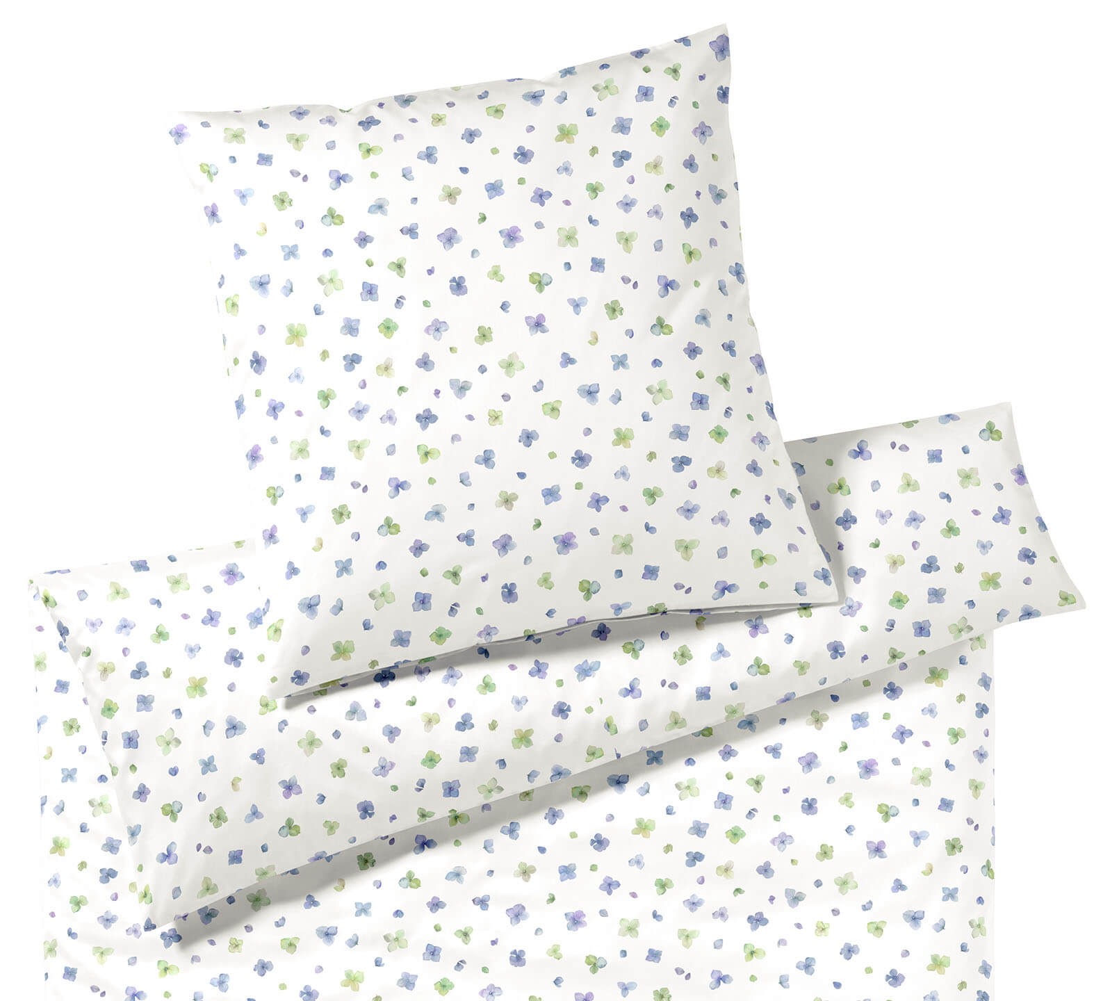 Jersey Bettwäsche Petals in Azurblau Blüten Freisteller #farbe_Petals Azurblau