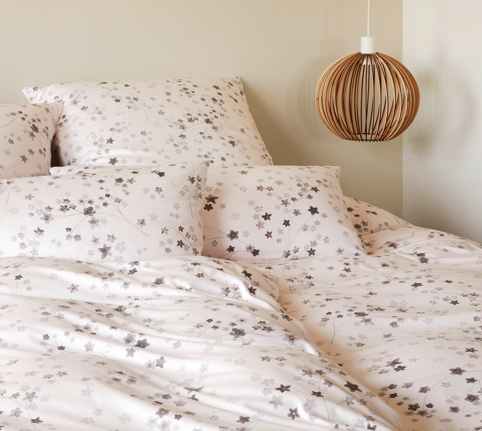 Jersey Bettwäsche Pretty in Natur Blüten Schlafzimmer #farbe_Pretty Natur