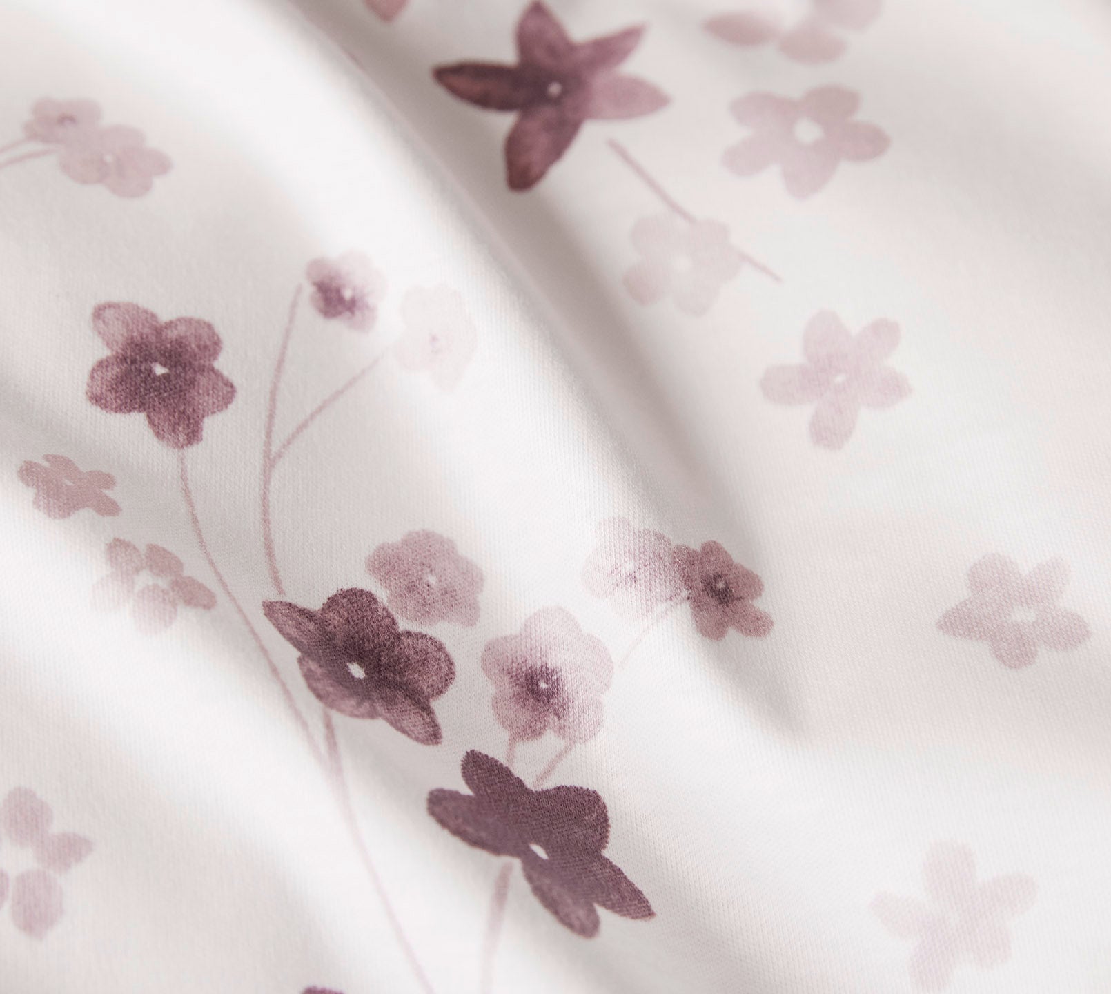 Jersey Bettwäsche Pretty in Rouge Blüten Material #farbe_Pretty Rouge