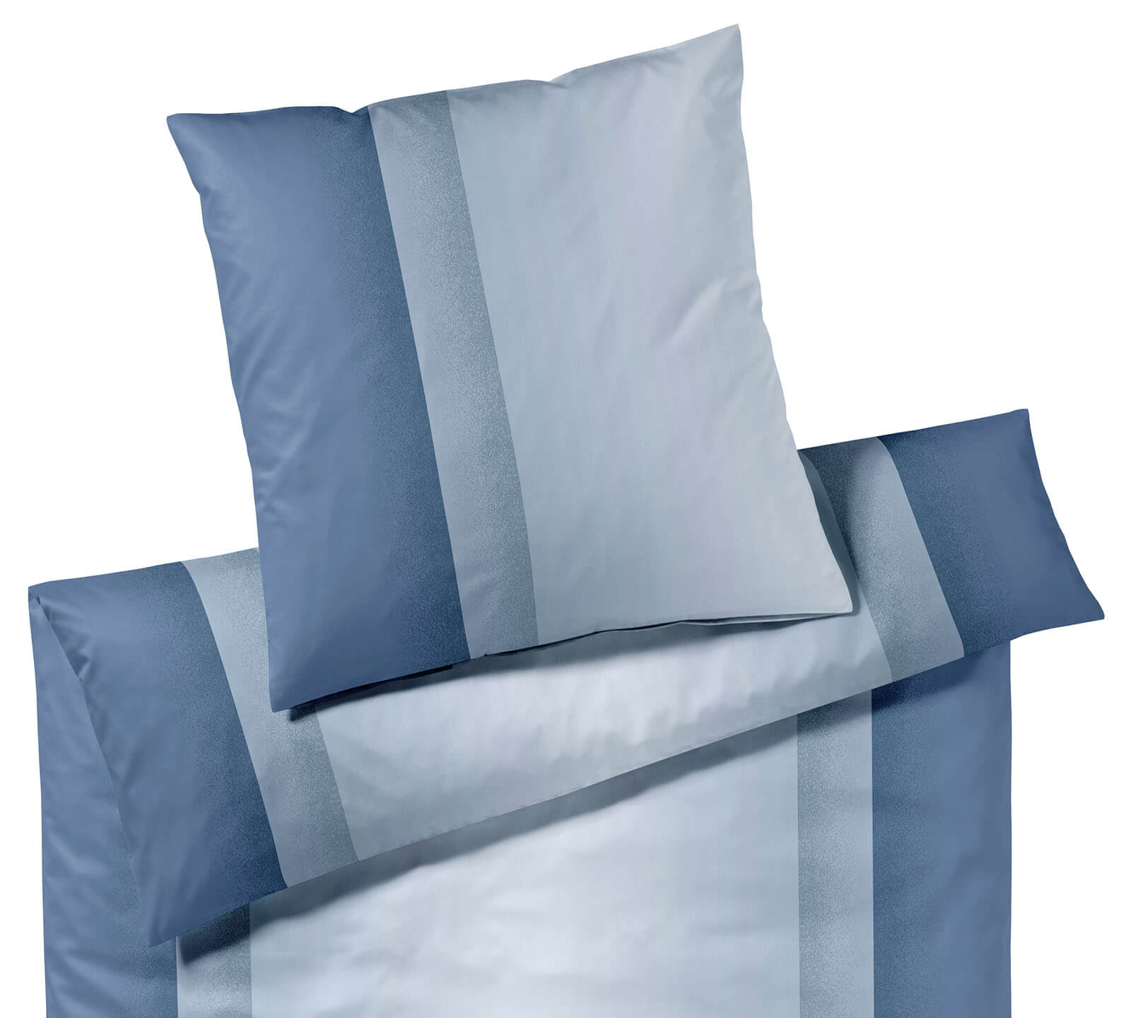 Jersey Bettwäsche Silhouette in Stahlblue Streifen Freisteller #farbe_Silhouette Stahlblue