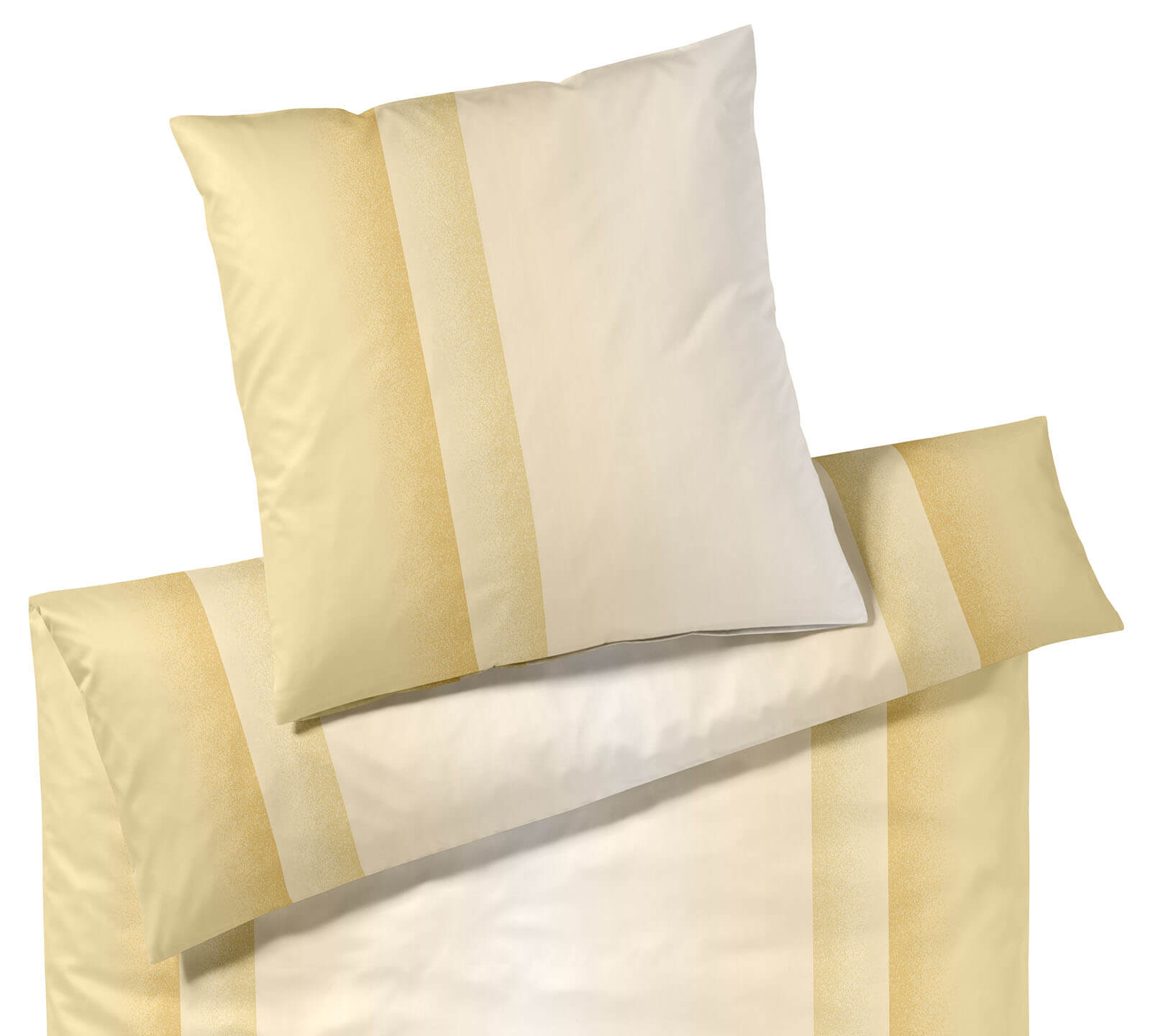 Jersey Bettwäsche Silhouette in Honiggelb Streifen Freisteller #farbe_Silhouette Honiggelb