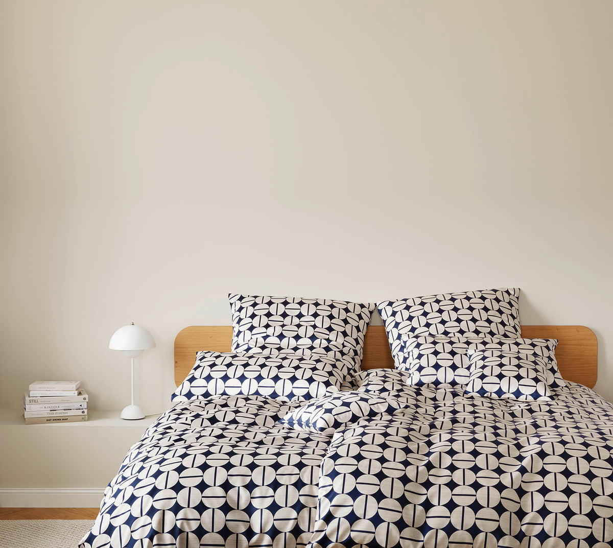 Jersey Bettwäsche Soho Jersey in Dunkelblau Kuller Schlafzimmer #farbe_Soho Jersey Dunkelblau
