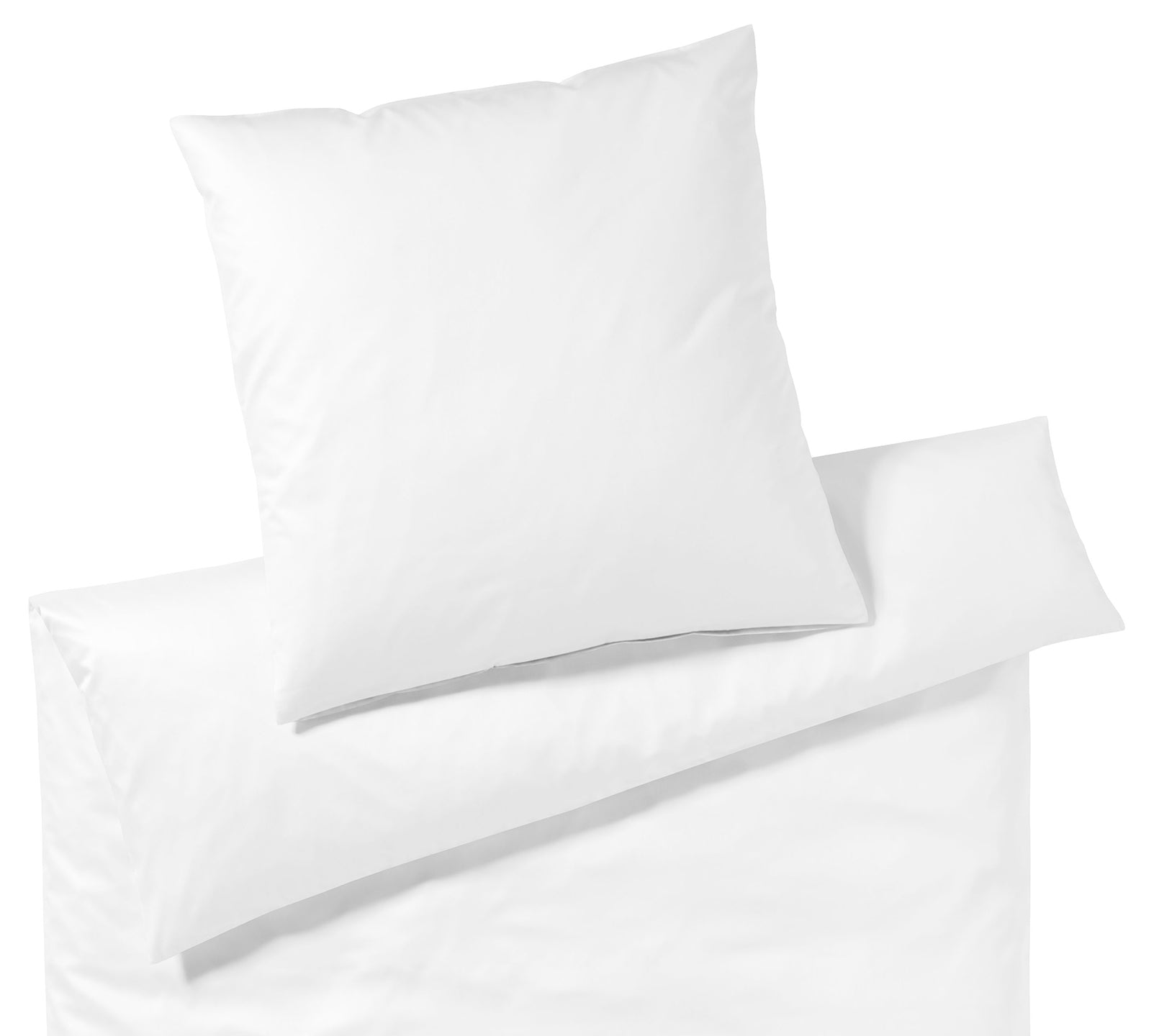 Jersey Bettwaesche Solid Jersey in Weiss Uni Freisteller #farbe_Weiss
