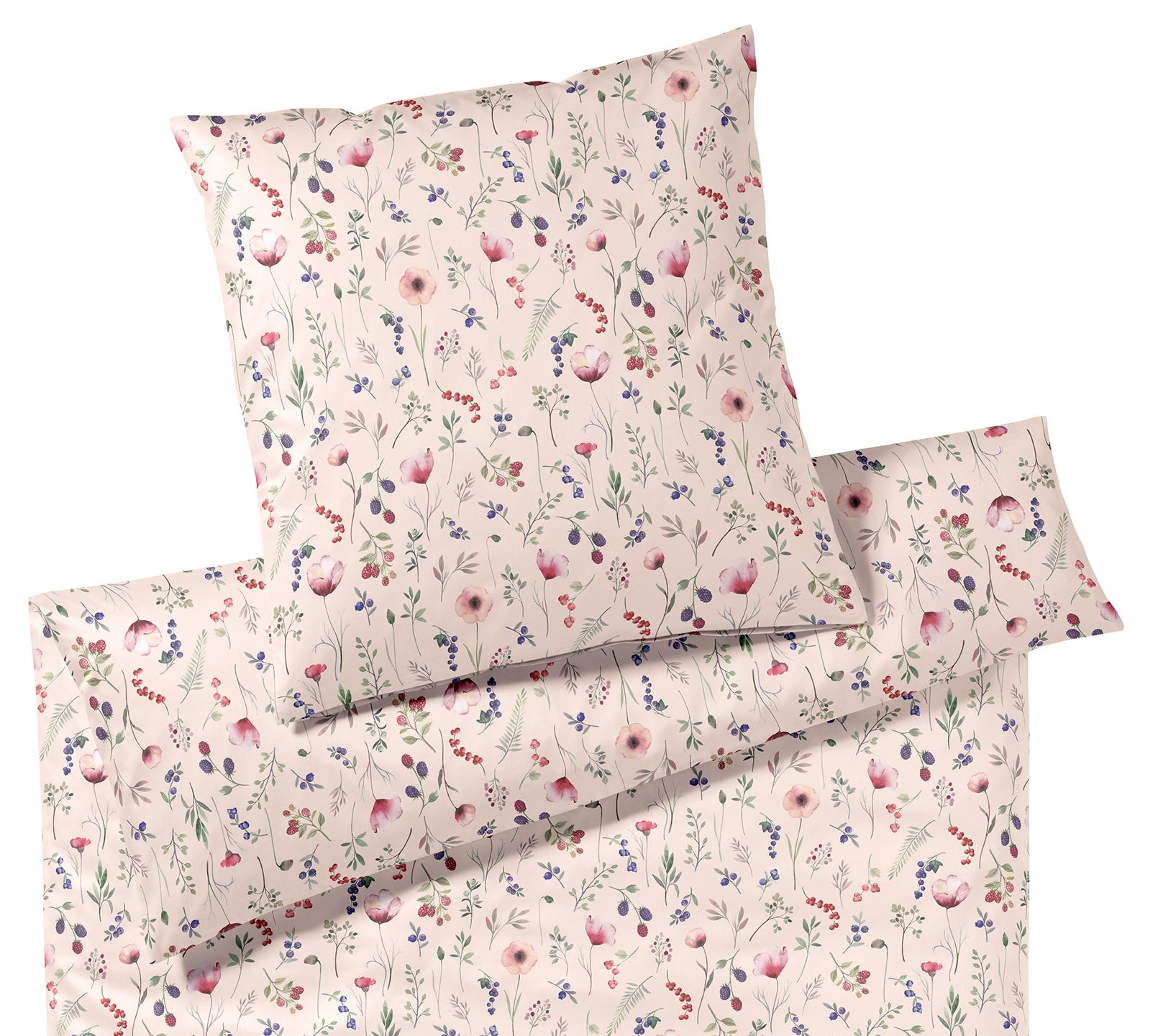 Jersey Bettwäsche Sorbet Jersey in Rose Blumen Freisteller #farbe_Sorbet Jersey Rose