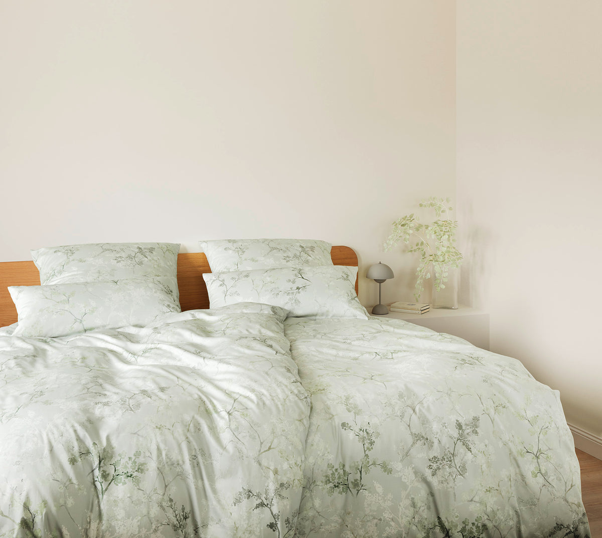 Jersey Bettwäsche Symphony Jersey in Salbei Zweige Schlafzimmer #farbe_Symphony Jersey Salbei