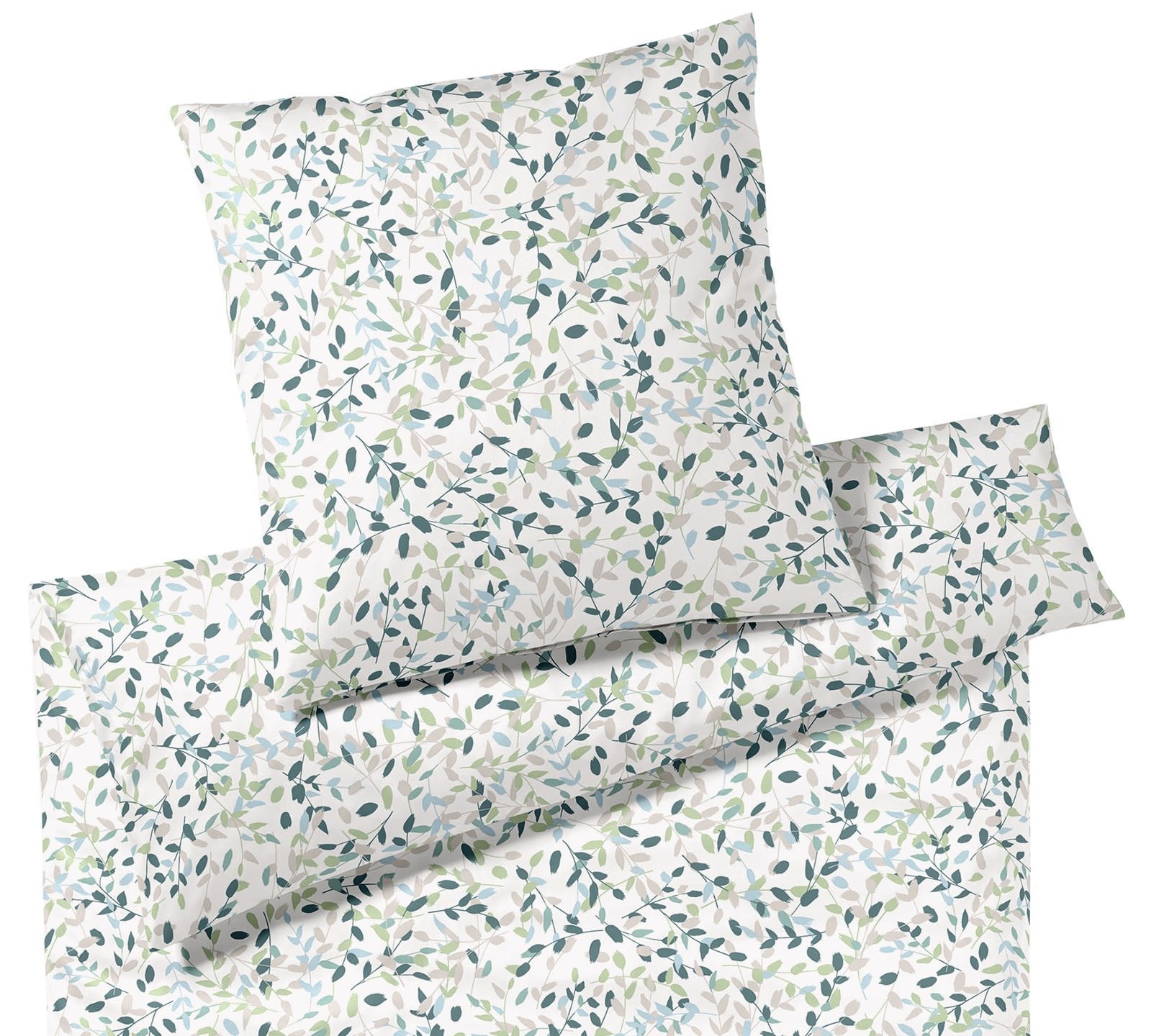 Jersey Bettwäsche Visible Jersey in Minze Blätter Freisteller #farbe_Visible Minze #farbe_Visible Minze
