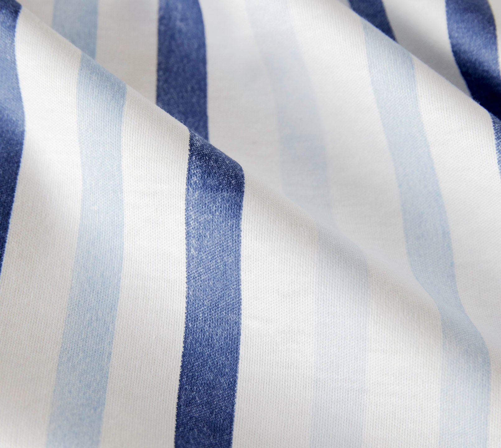 Jersey Bettwäsche Waterstripe in Bleu Streifen Material #farbe_Waterstripe Bleu