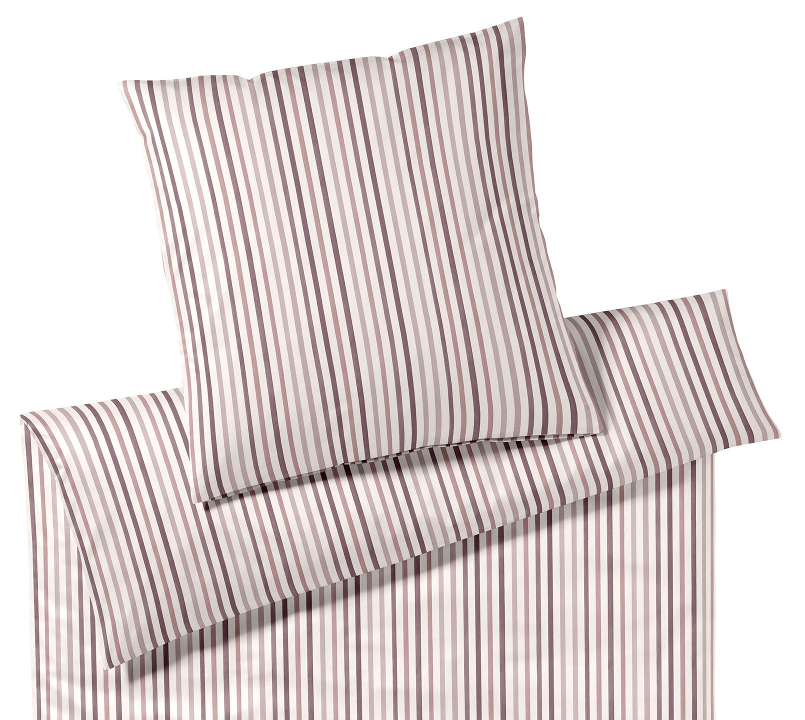 Jersey Bettwäsche Waterstripe in Rouge Streifen Freisteller #farbe_Waterstripe Rouge