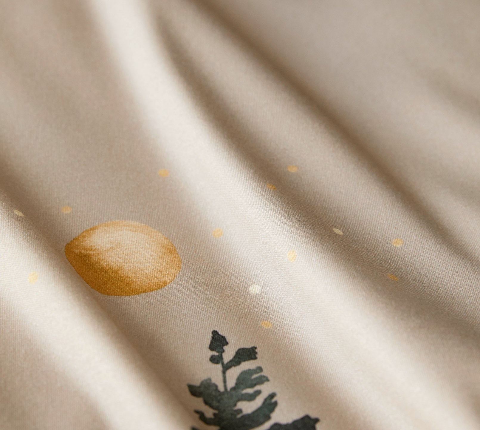 Jersey Bettwäsche Winterwald Jersey in Nougat Winterwaldmotive Material #farbe_Winterwald Jersey Nougat