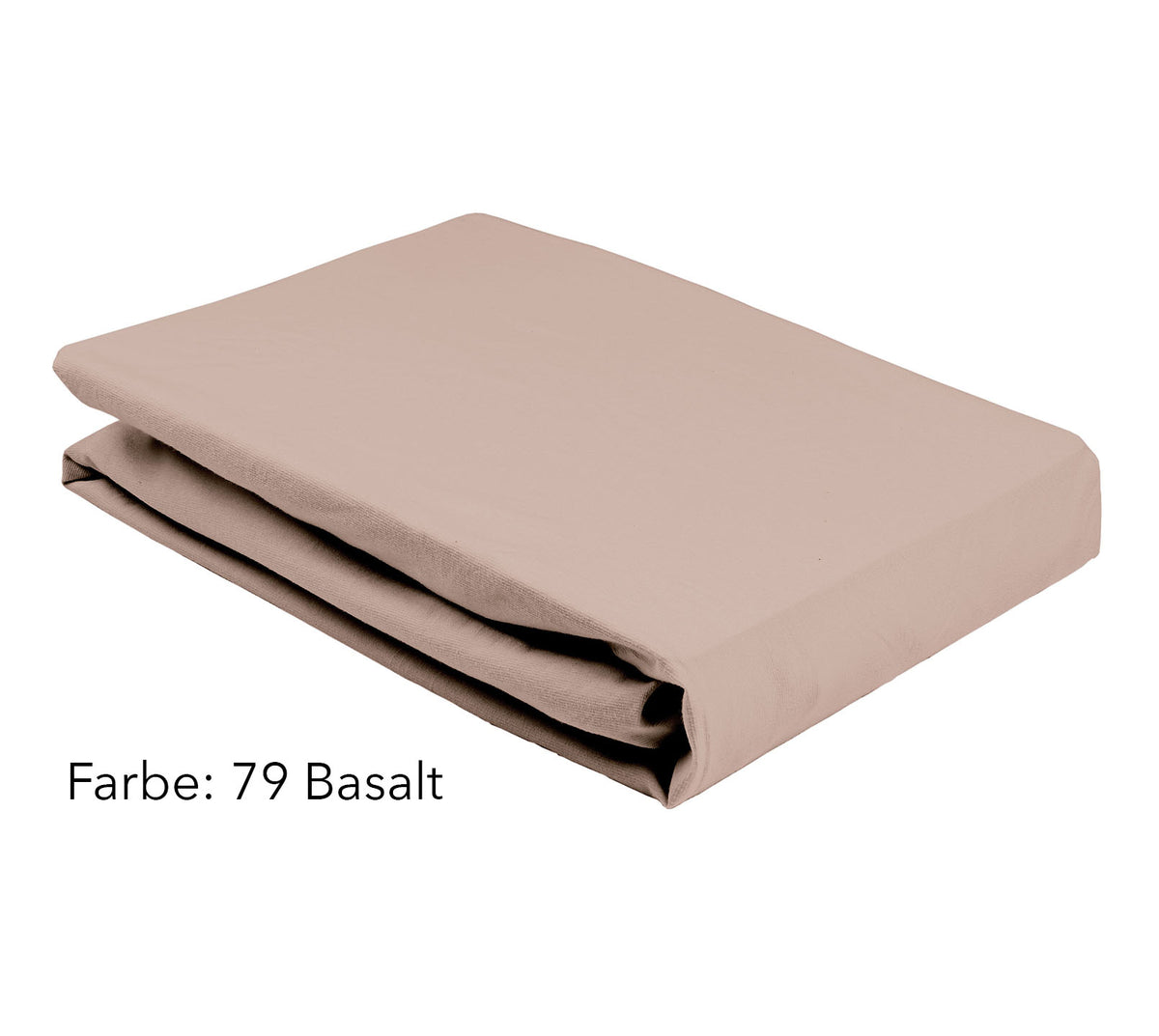 Jersey Spannbettlaken Premium Unizwirn in Basalt Stapel #farbe_Basalt