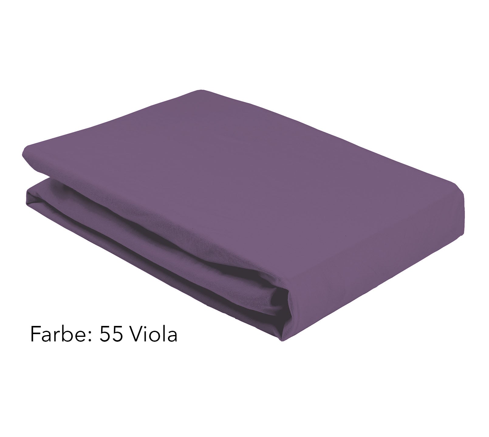 Jersey Spannbettlaken Softes Spannbettlaken in Viola Stapel #farbe_Softes Jersey Spannbettlaken Viola
