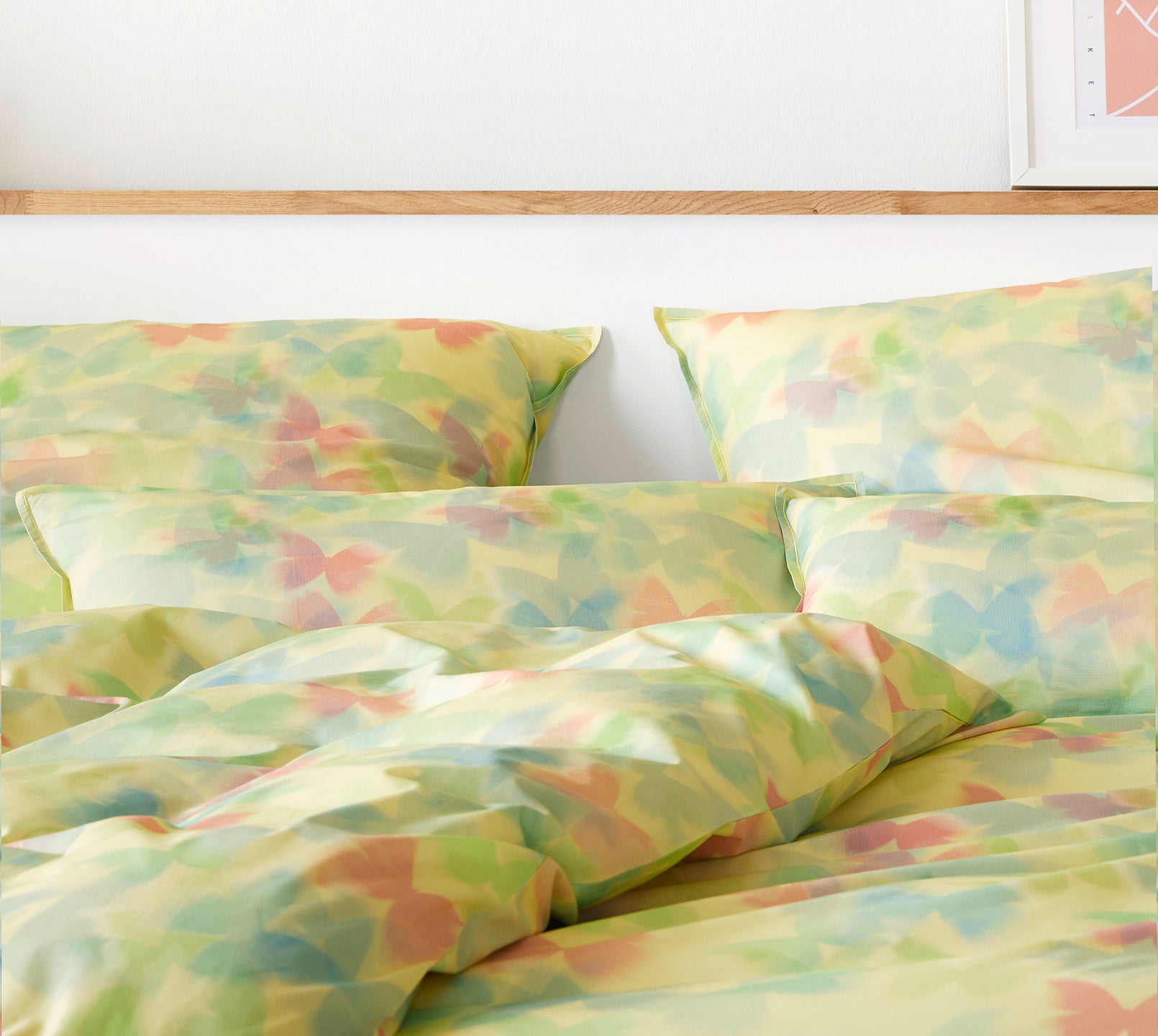 Mako Batist Schmetterling Bettwäsche Lucid in Sonnengelb Schmetterlinge Mood #farbe_Lucid Sonnengelb