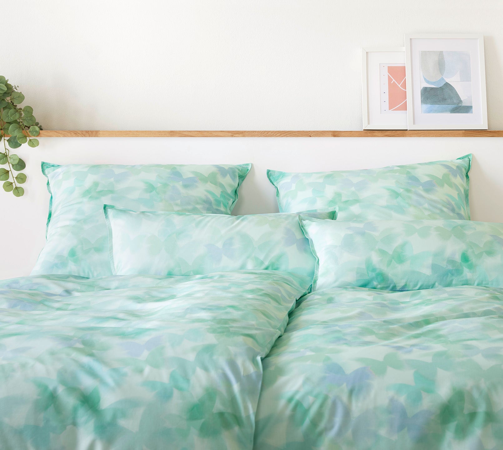 Mako Batist Schmetterling Bettwäsche Lucid in Türkis Grün Schmetterlinge Schlafzimmer #farbe_Lucid Türkis Grün
