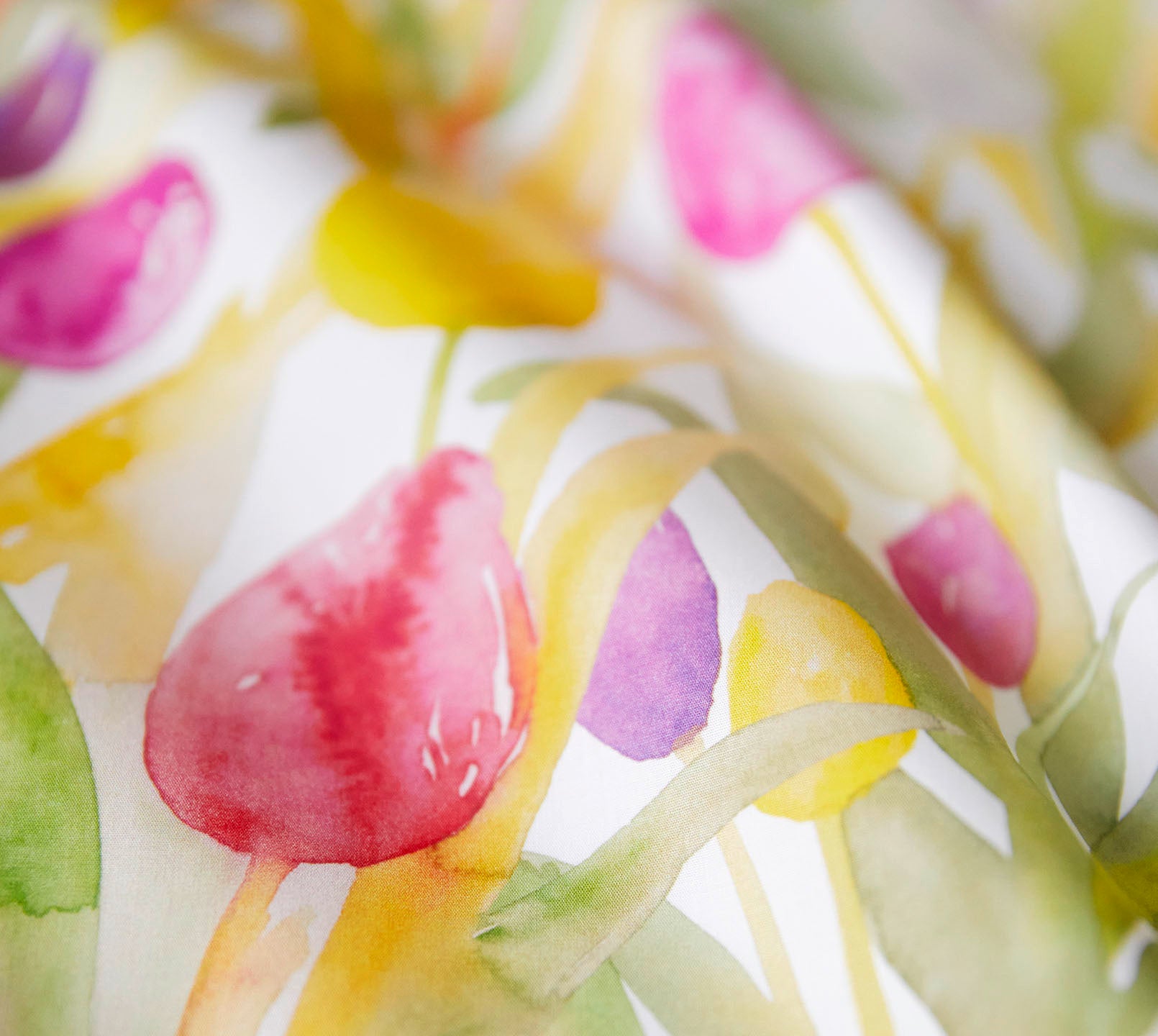 Mako Batist Bettwäsche Tulpen in Weiß Tulpen Material #farbe_Tulpen Weiß