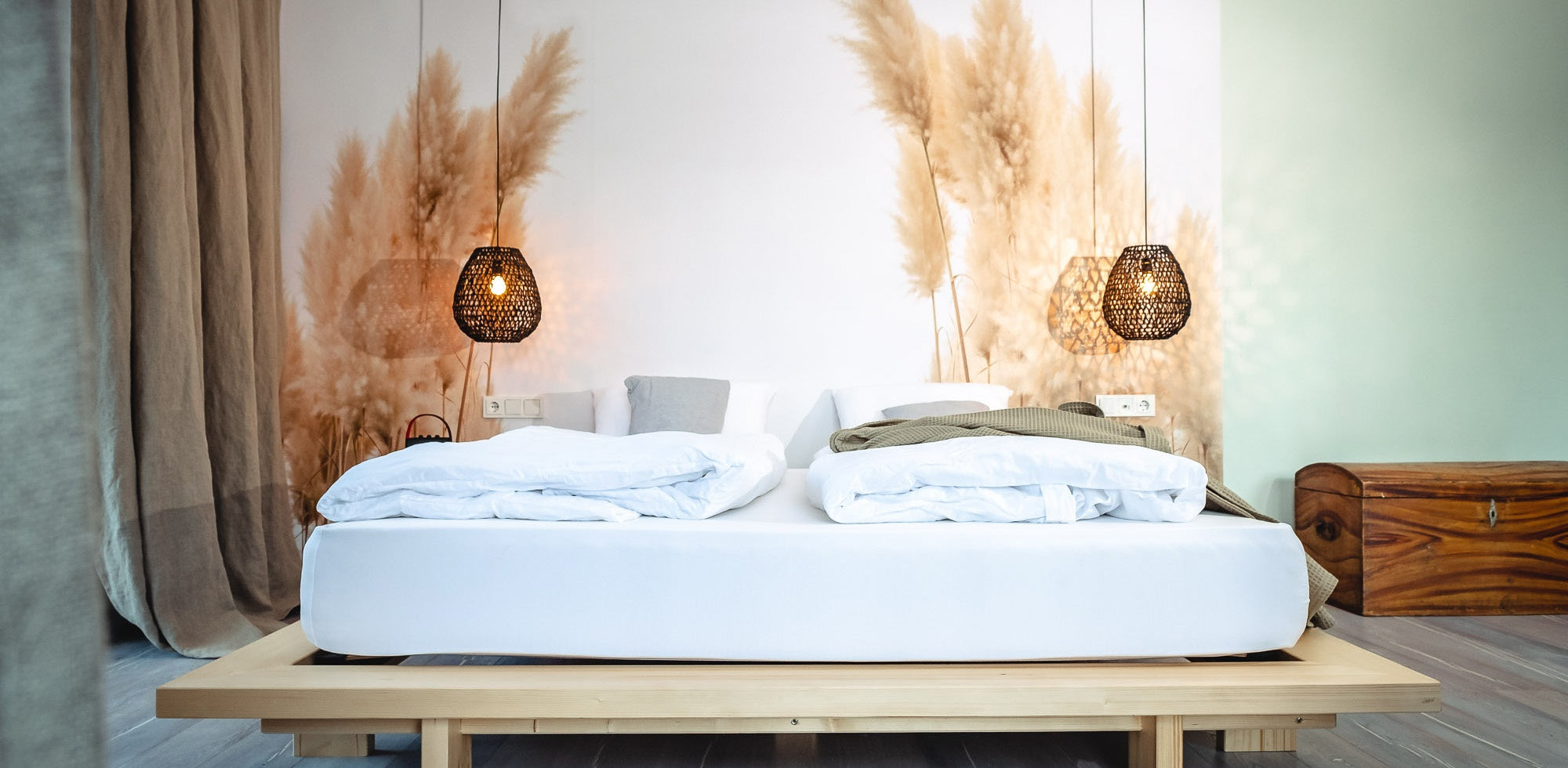 Bettwäsche Weiß Bett Schlafzimmer